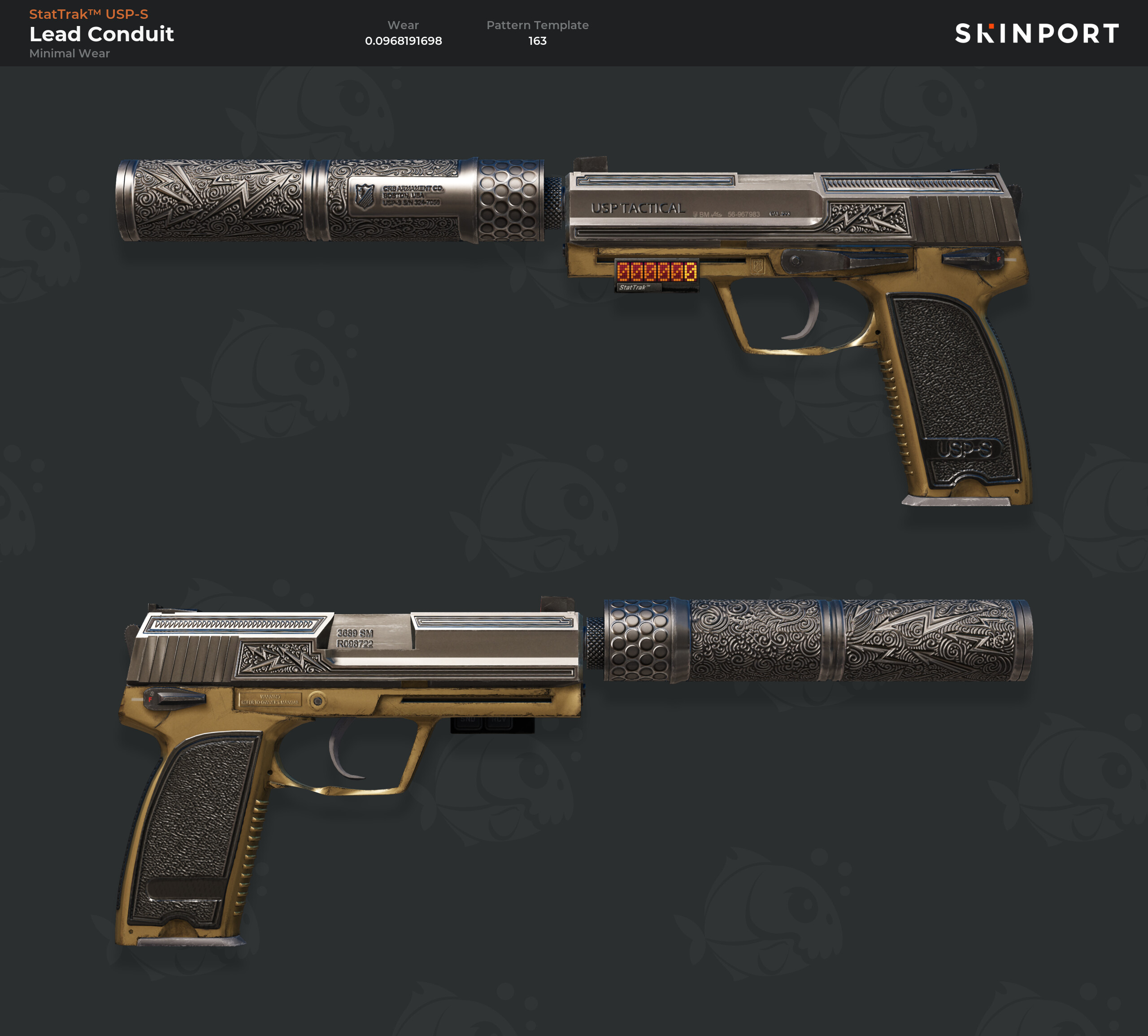 Lead Conduits Купить StatTrak™ USP-S | Lead Conduit (Minimal Wear) - цена 390.22 ...