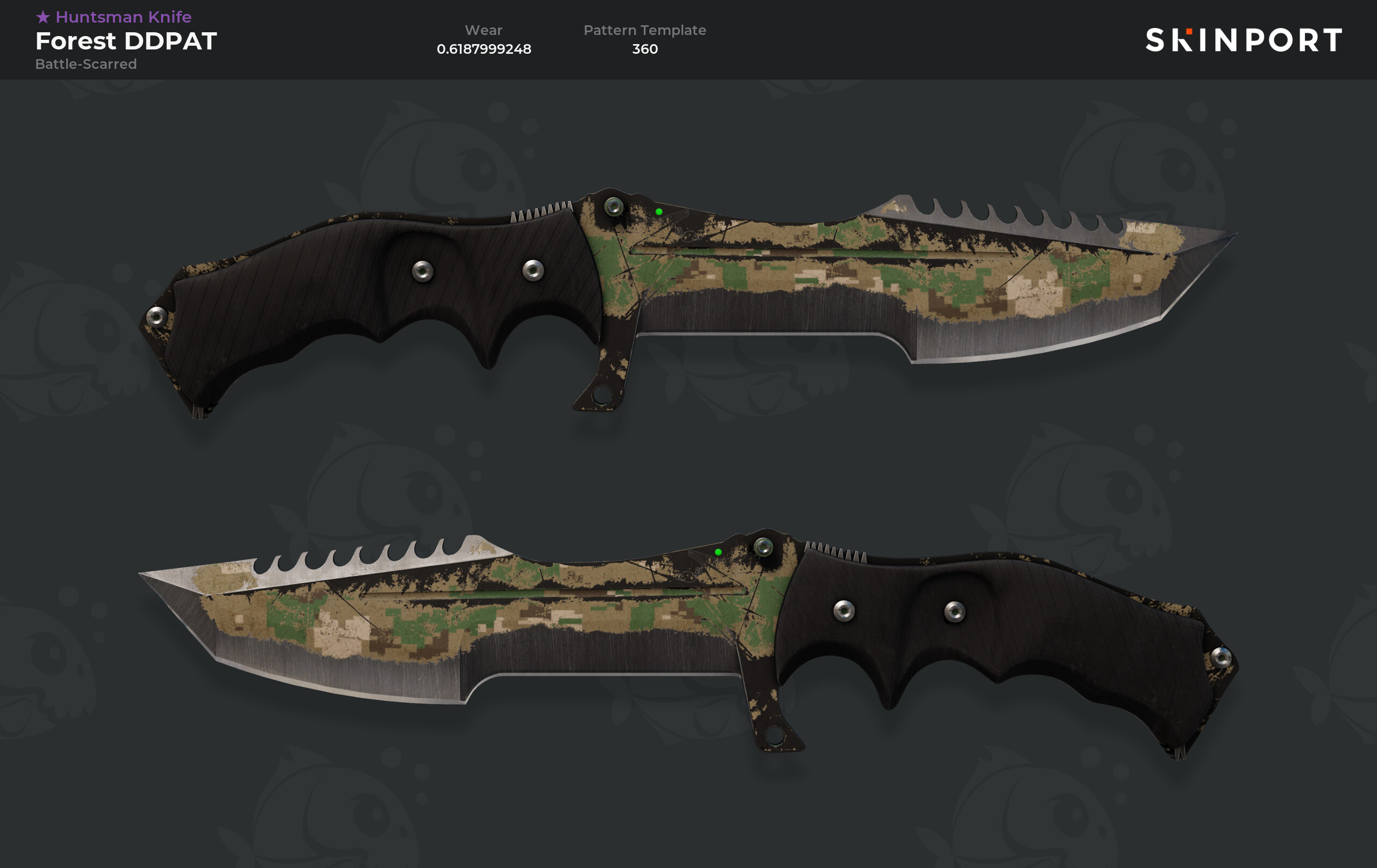 Huntsman Knife Csgo Rust Coat Huntsman Knife Damascus Steel CSGO