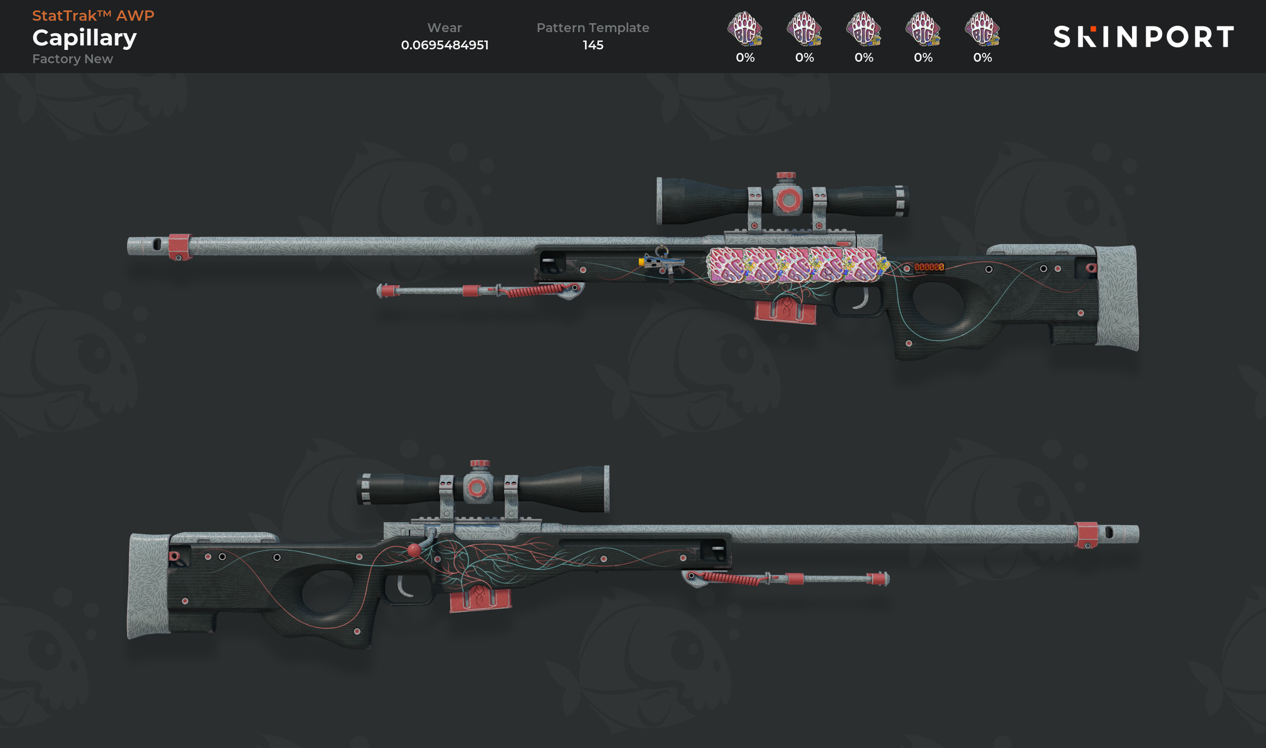 Stattrak Awp Capillary Factory New Usd