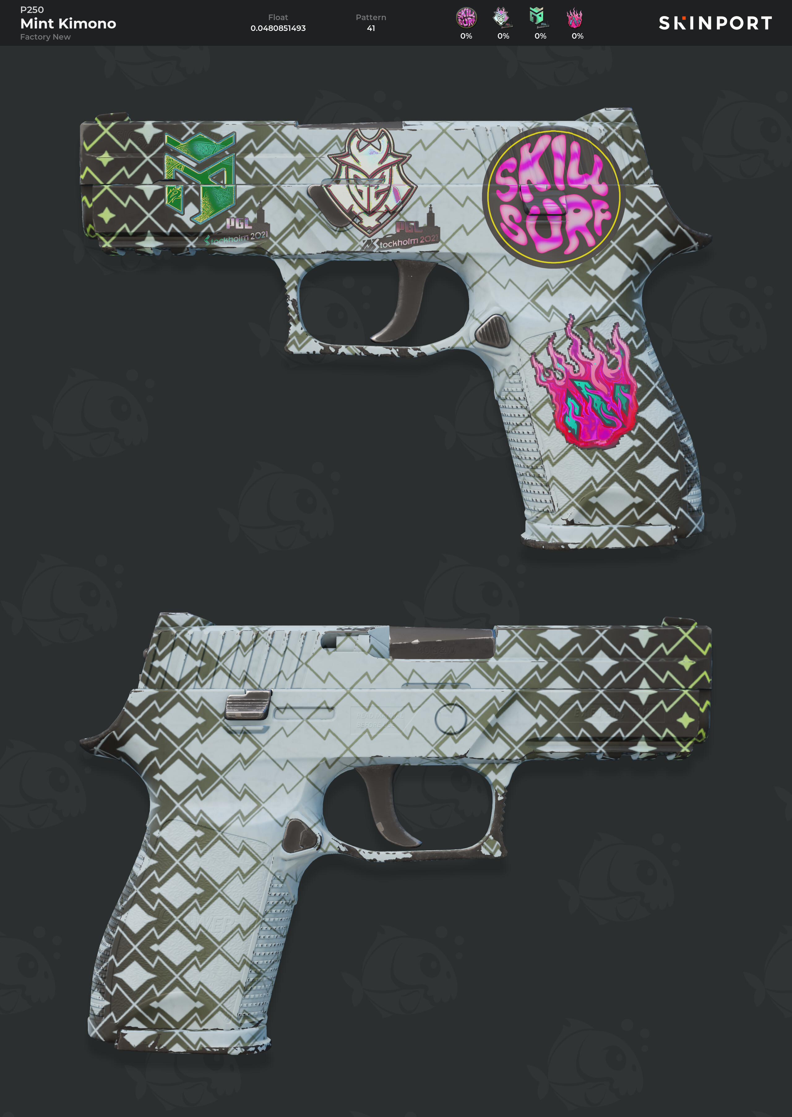 P250 | Mint Kimono (Factory New) - CS:GO - Skinport