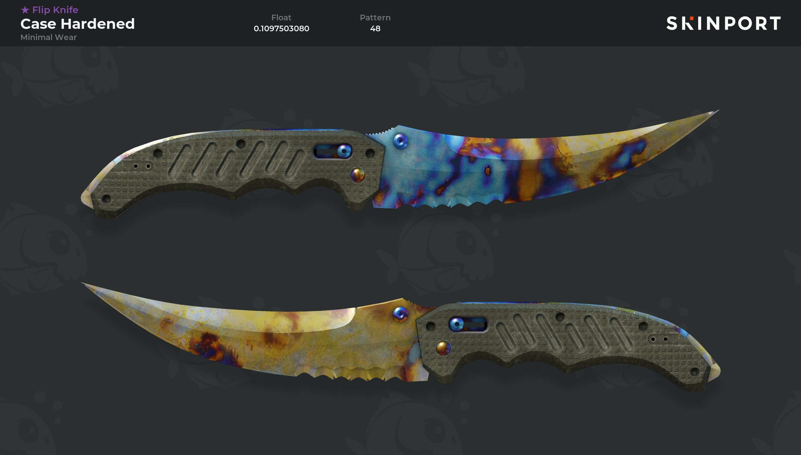 Flip Knife Case Hardened Minimal Wear CS GO Skinport