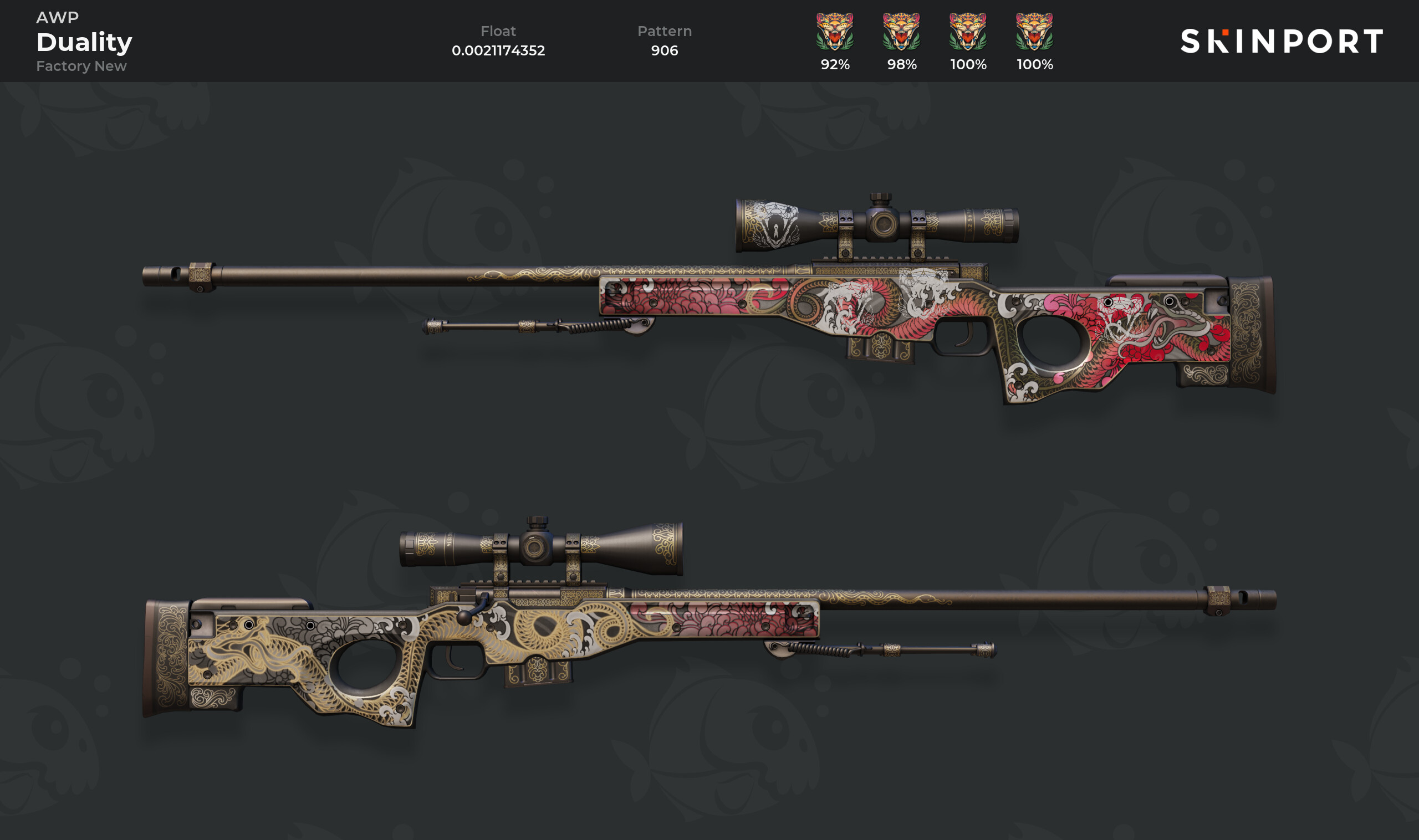 AWP Duality (Factory New) CSGO Skinport