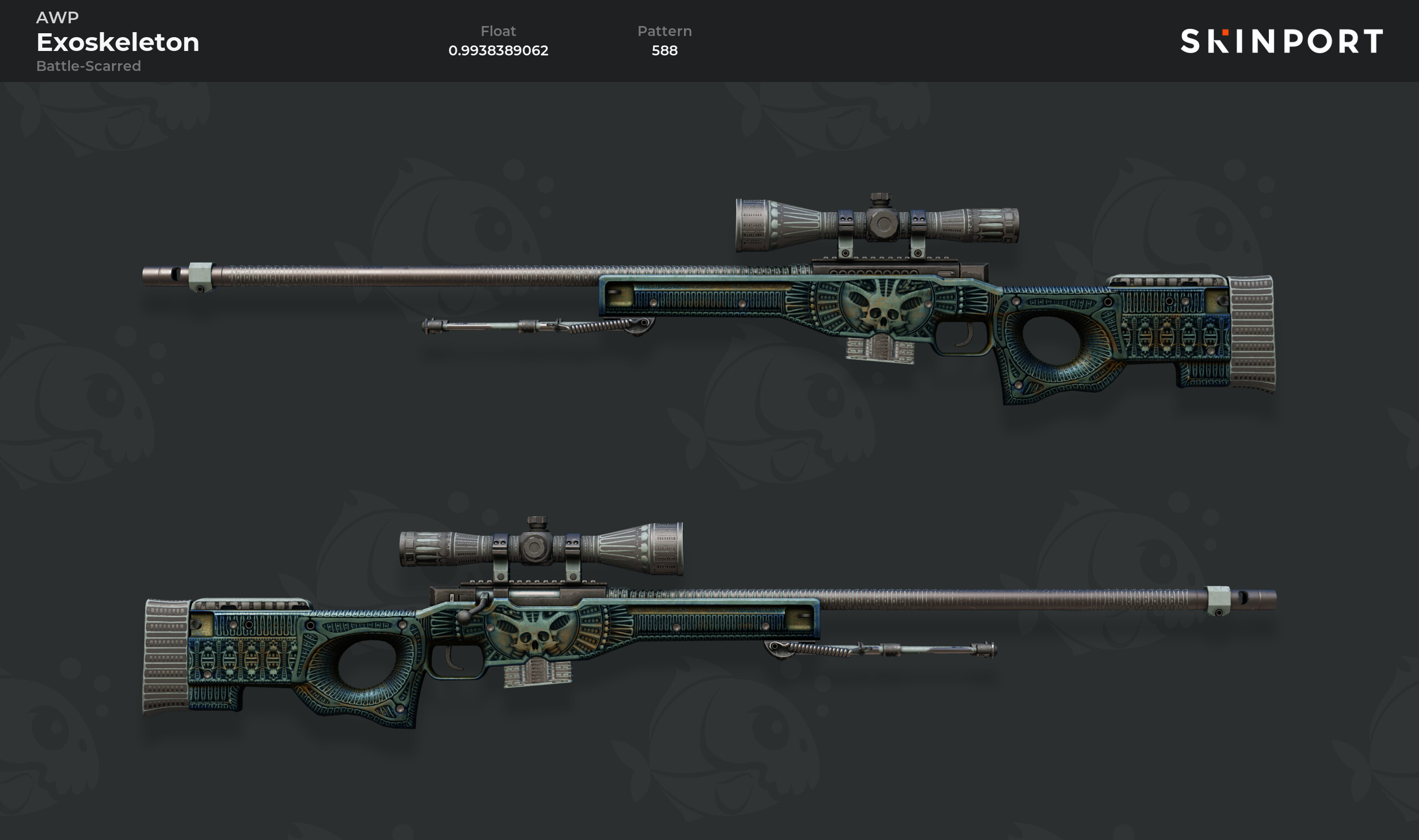 AWP | Exoskeleton (Battle-Scarred) - Counter-Strike 2 - Skinport