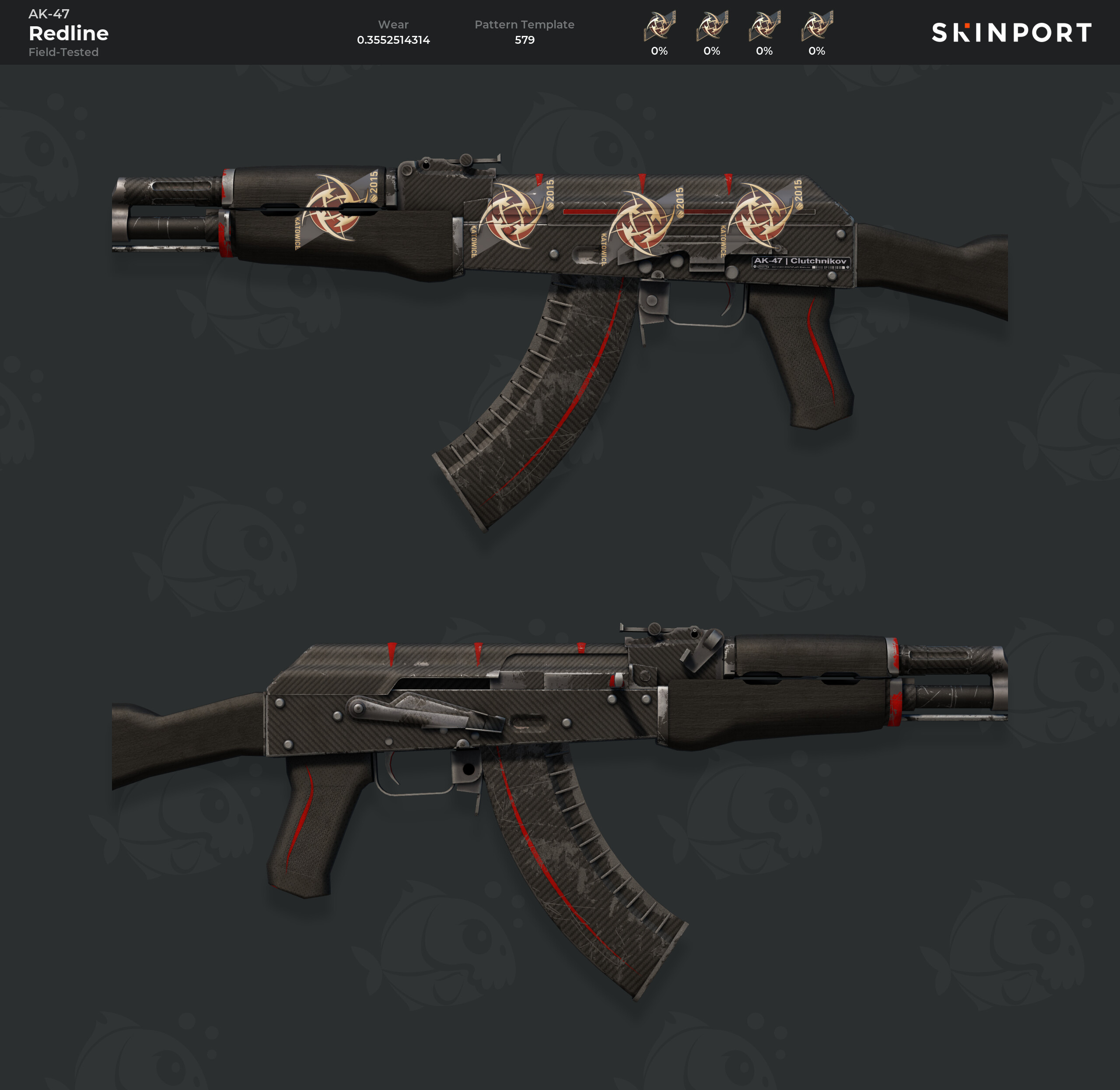 AK-47 | Redline (Testad i fält) - Counter-Strike 2 - Skinport
