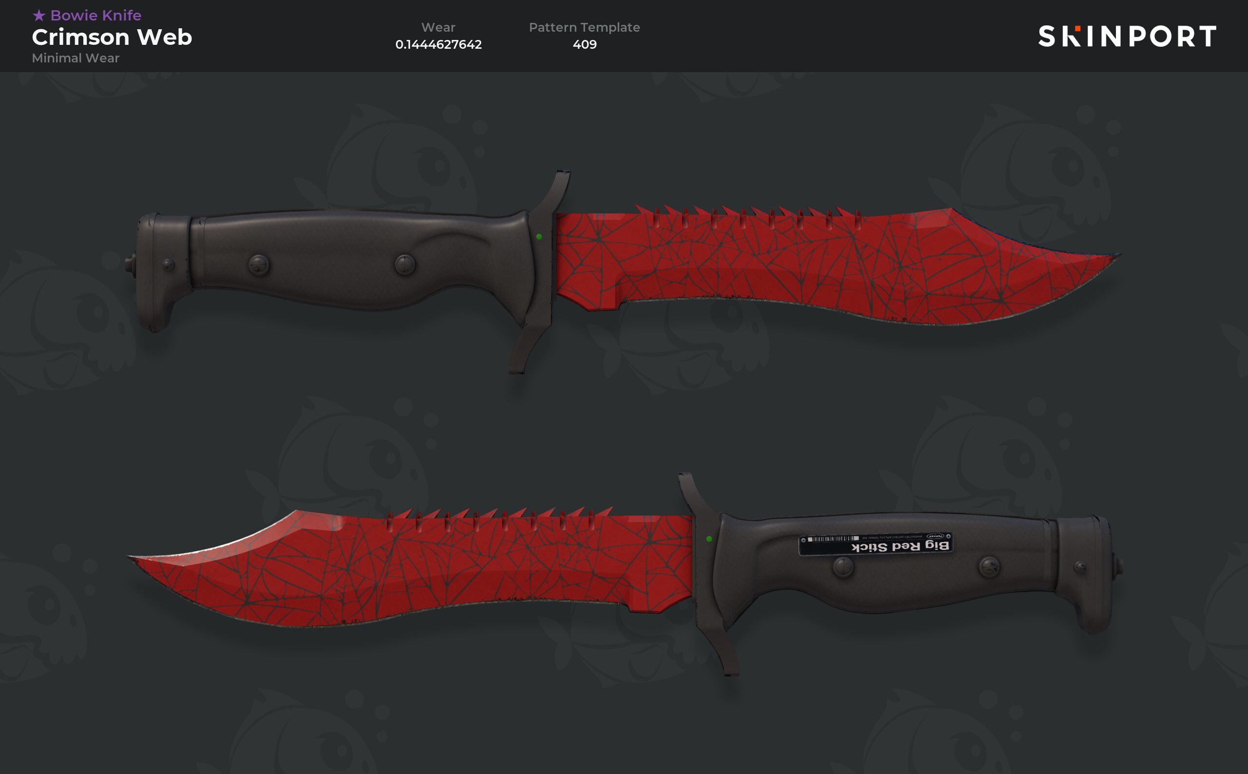 Bowie Knife Crimson  (Minimal Wear) CS2 Skinport
