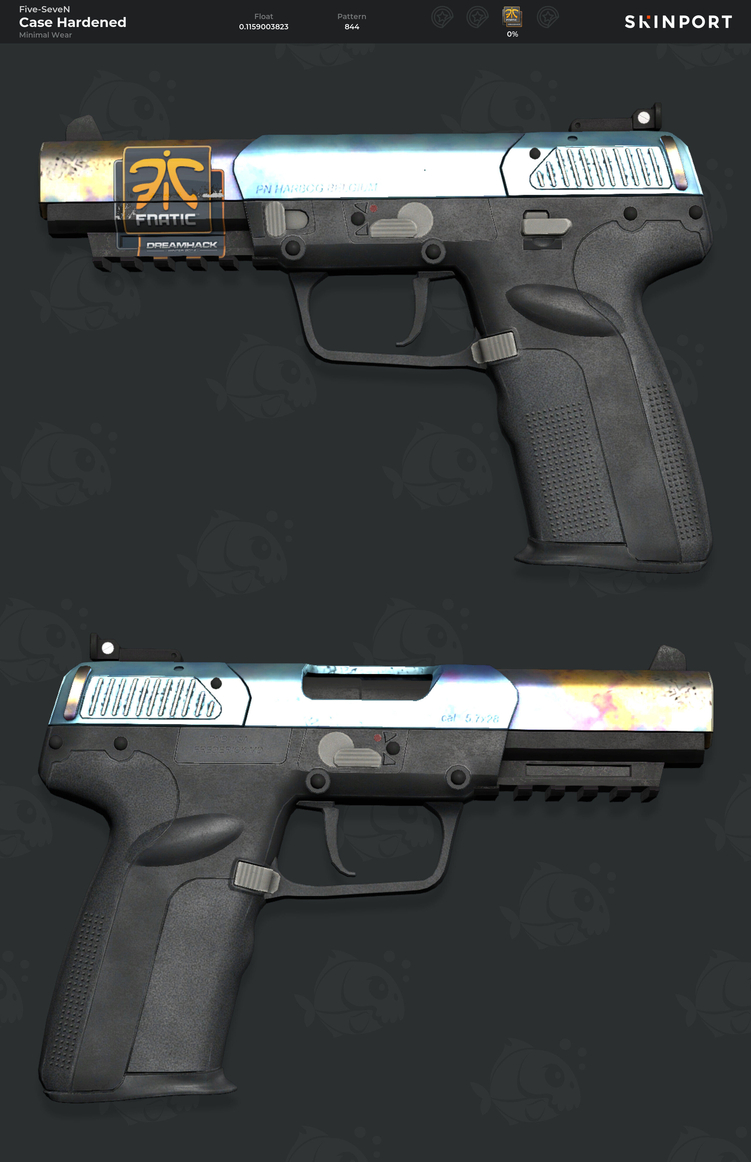 [PC] Five seven case hardened tier 2 pattern 844 r/GlobalOffensiveTrade