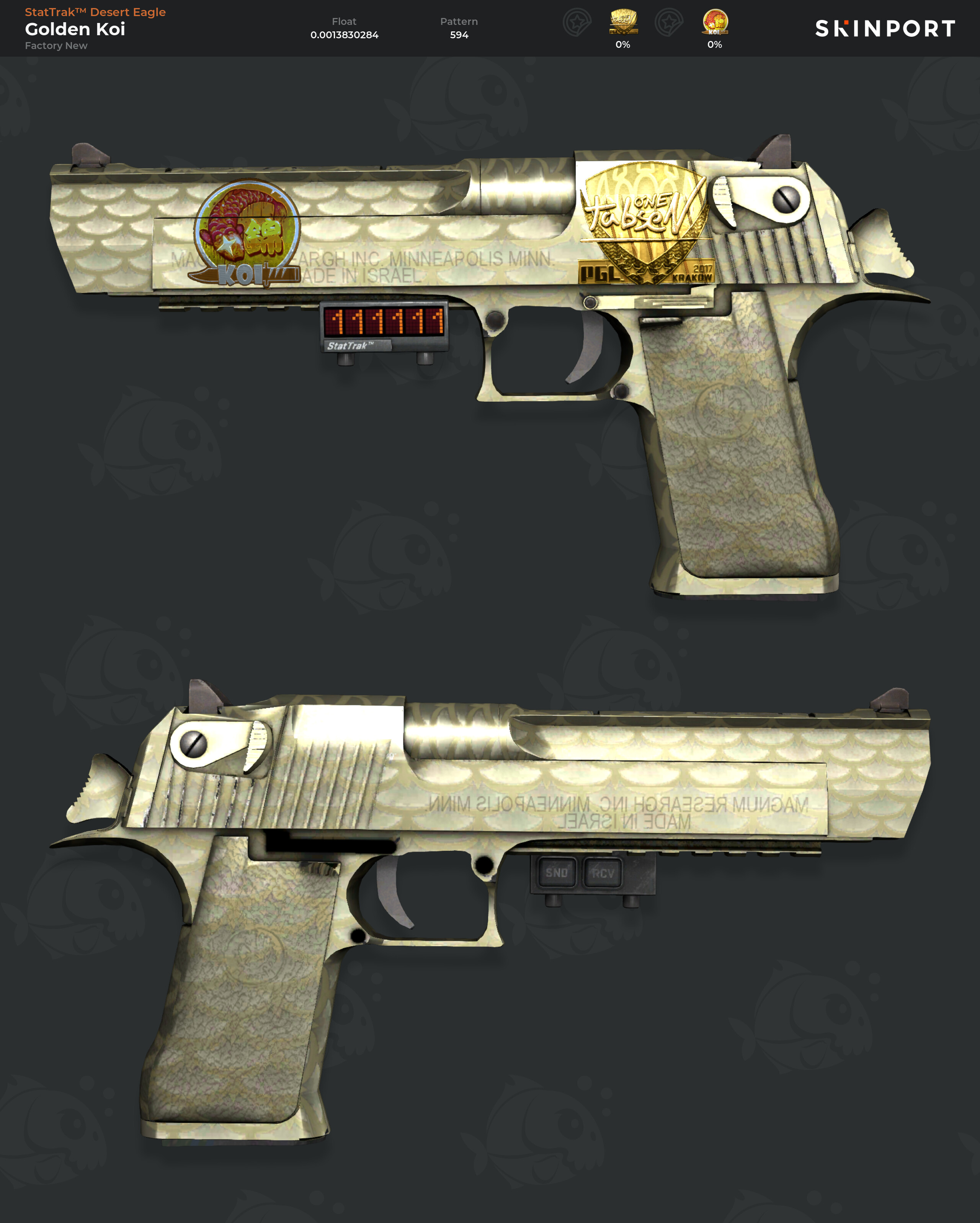 StatTrak™ Desert Eagle Golden Koi (Factory New) CSGO Skinport