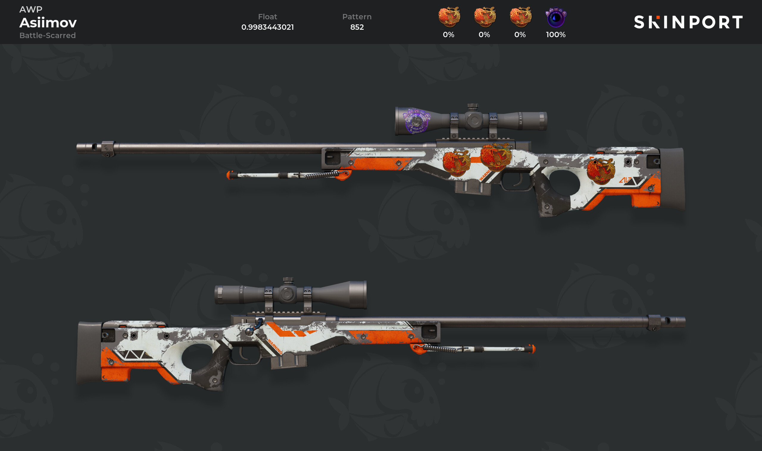 AWP | Asiimov (Battle-Scarred) - Counter-Strike 2 - Skinport