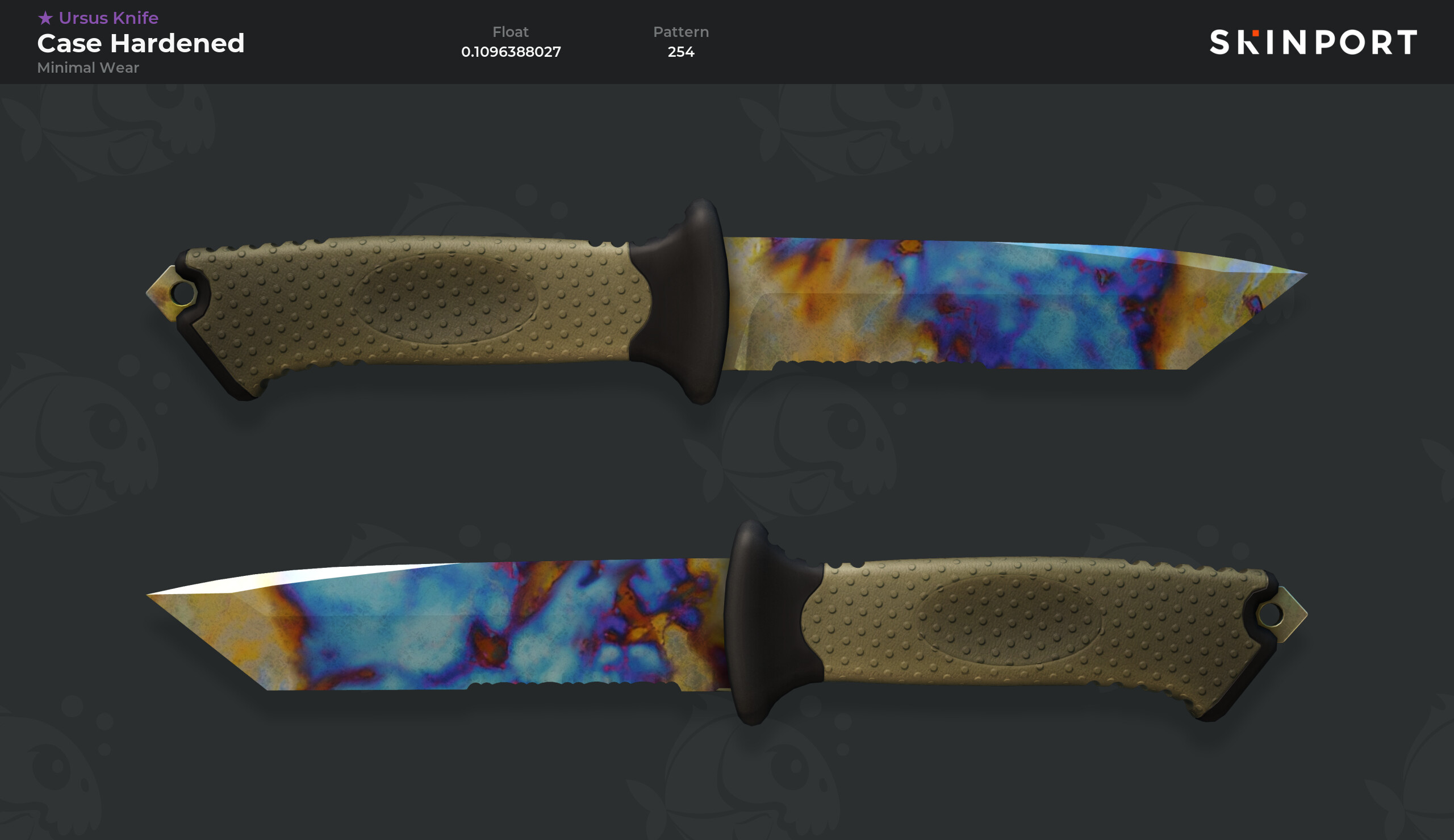 Ursus Knife Case Hardened Minimal Wear Counter Strike 2 Skinport