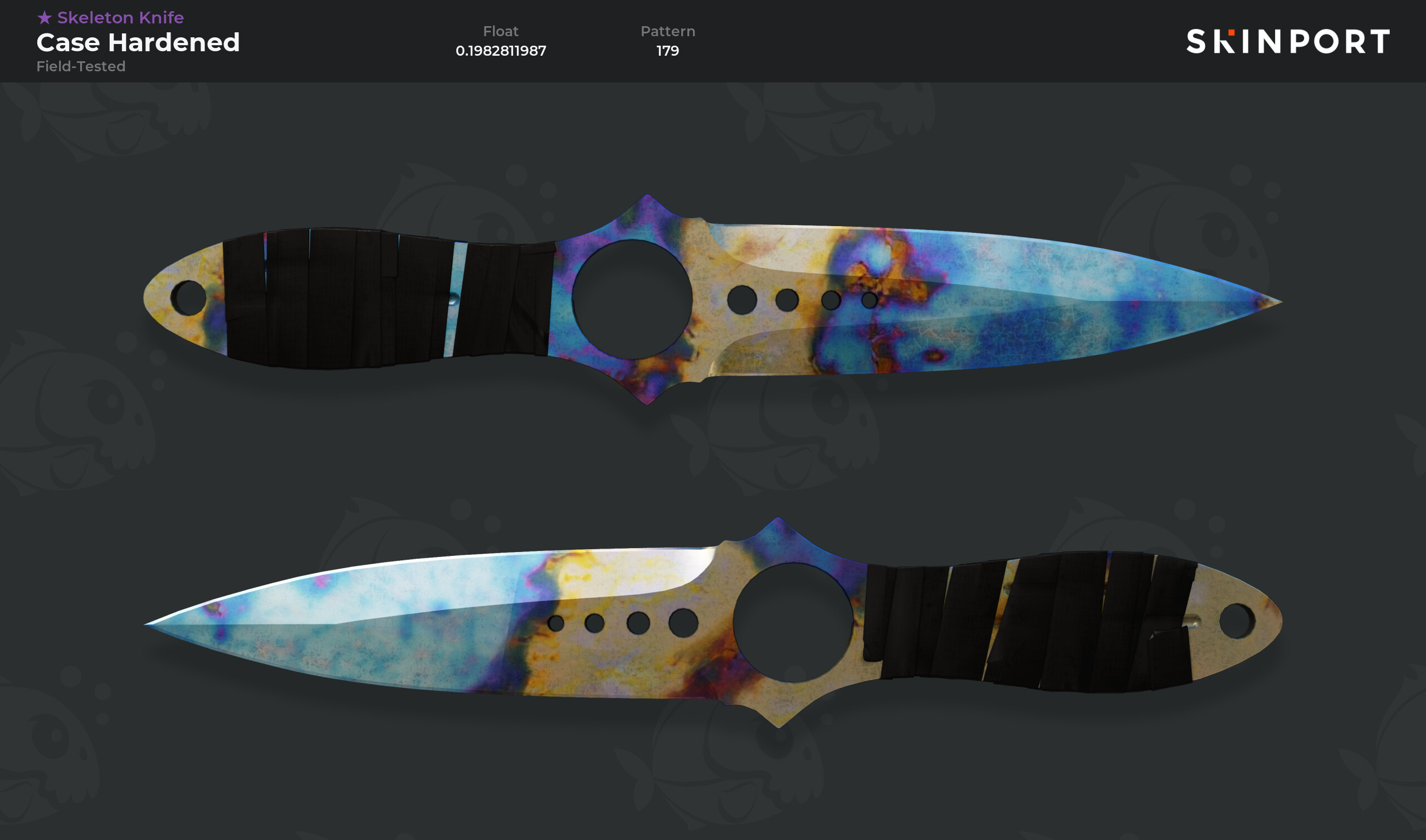 Skeleton Knife Case Hardened (FieldTested) CounterStrike 2 Skinport