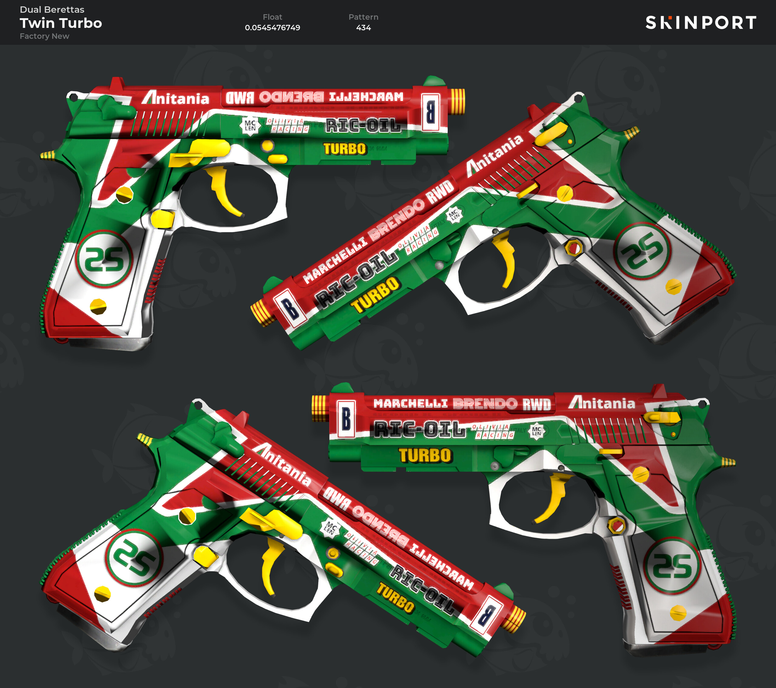 download the new for windows Dual Berettas Stained cs go skin