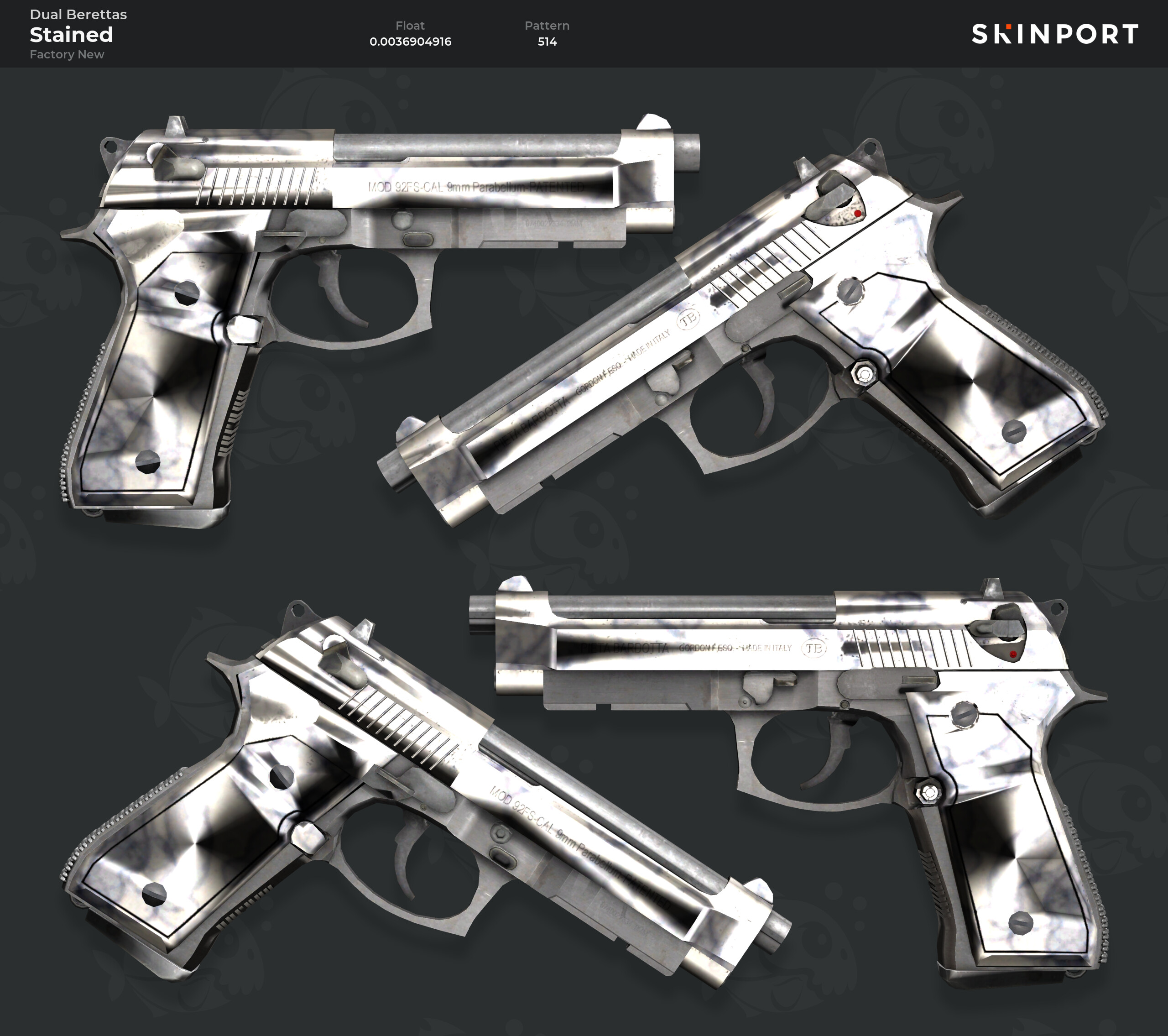 Dual Berettas Stained cs go skin for mac download free