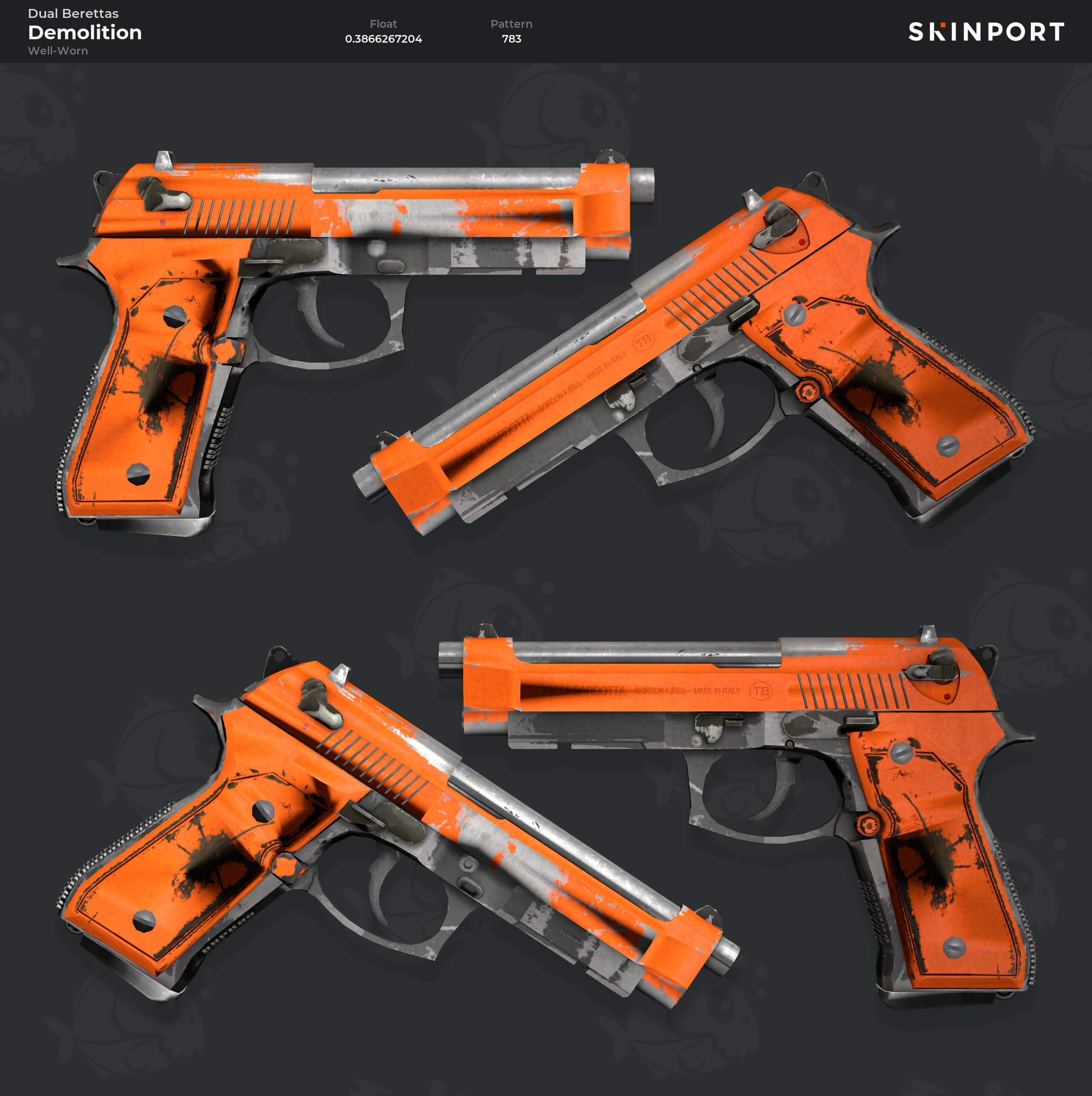 download the new version for android Dual Berettas Stained cs go skin