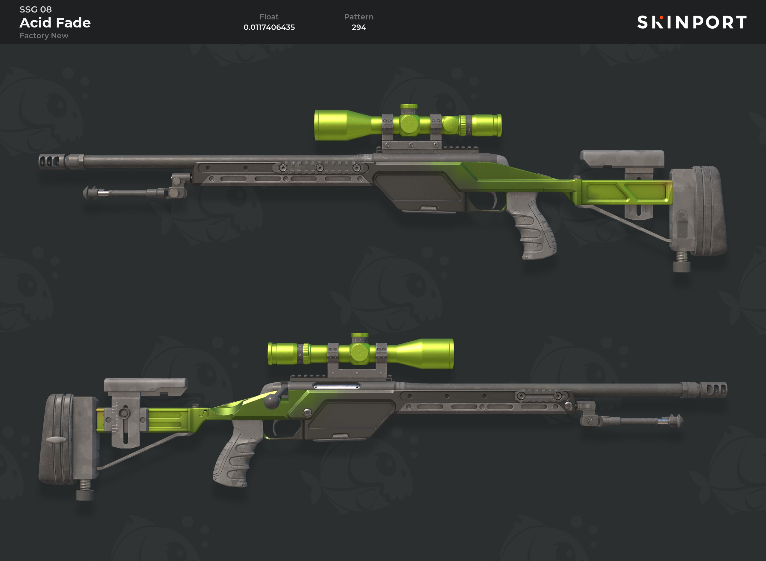 SSG 08 Acid Fade (Factory New) CounterStrike 2 Skinport