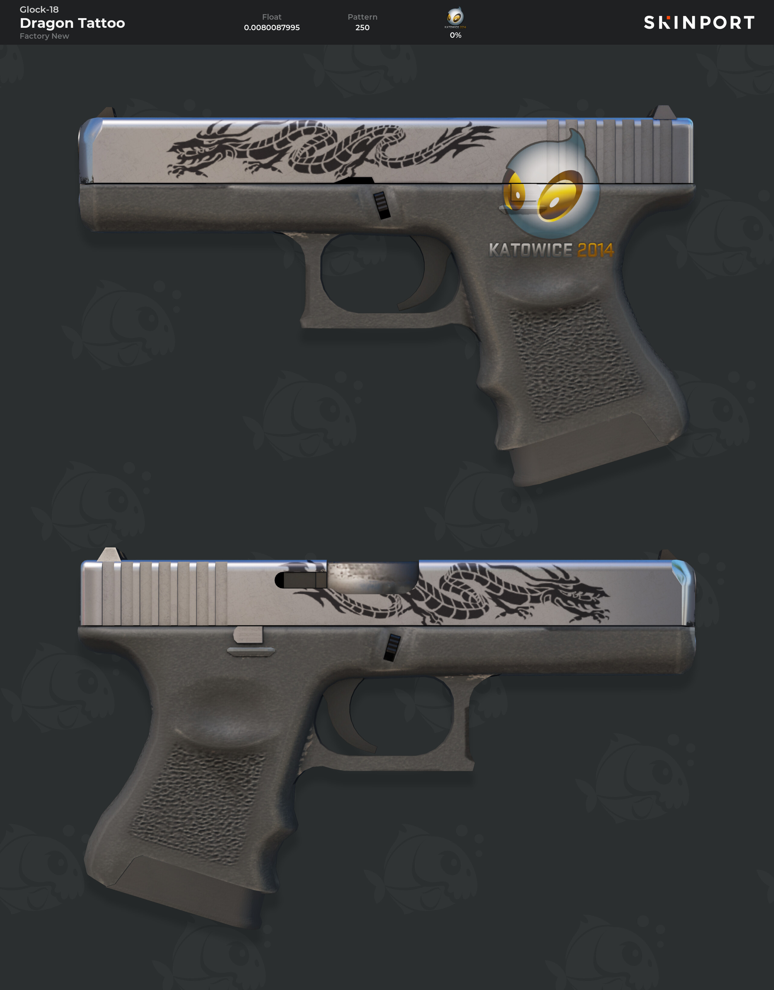Glock-18 | Dragon Tattoo (Factory New) - Counter-Strike 2 - Skinport