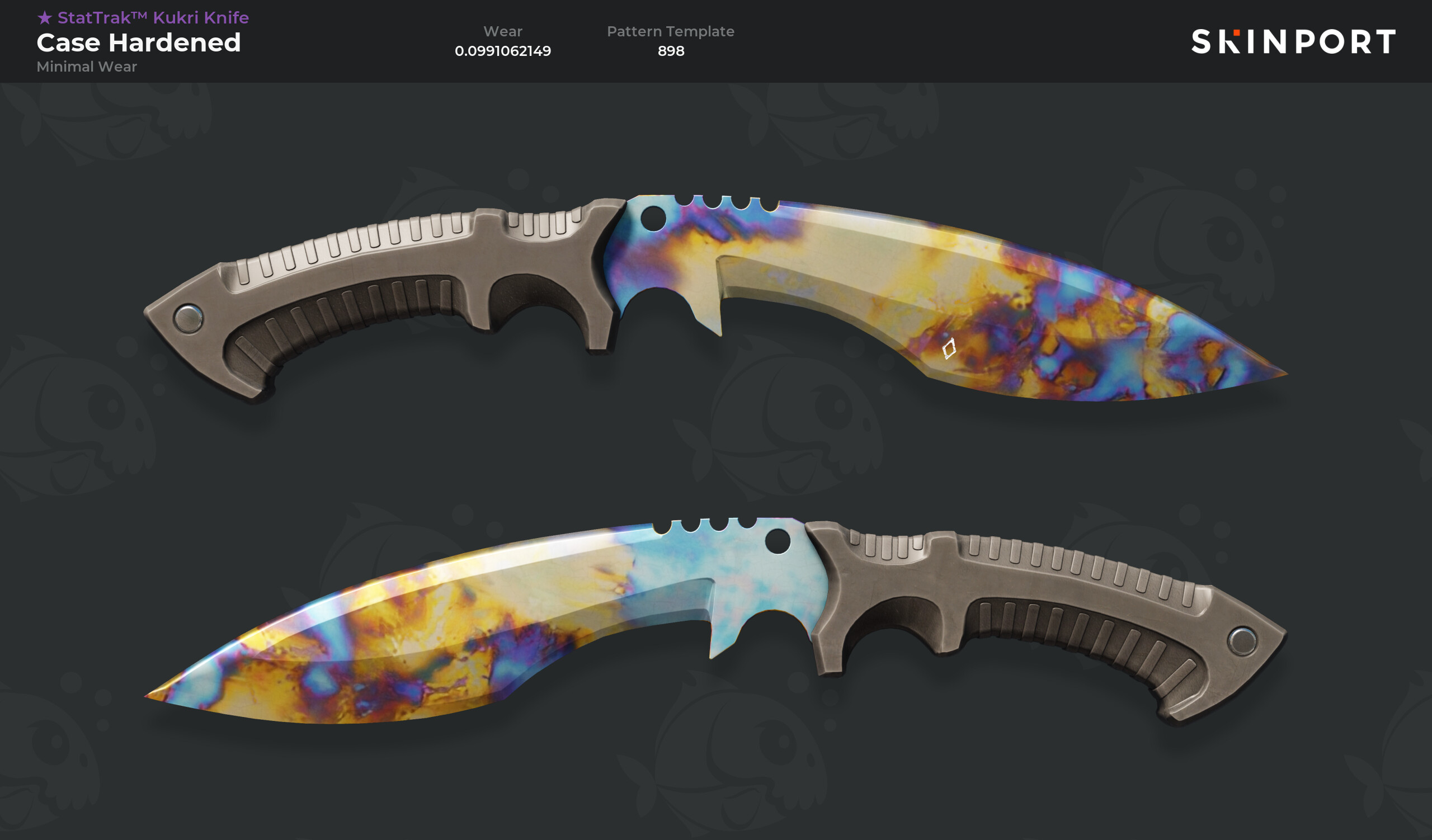 Stattrak™ Kukri Knife Case Hardened Minimal Wear Counter Strike 2