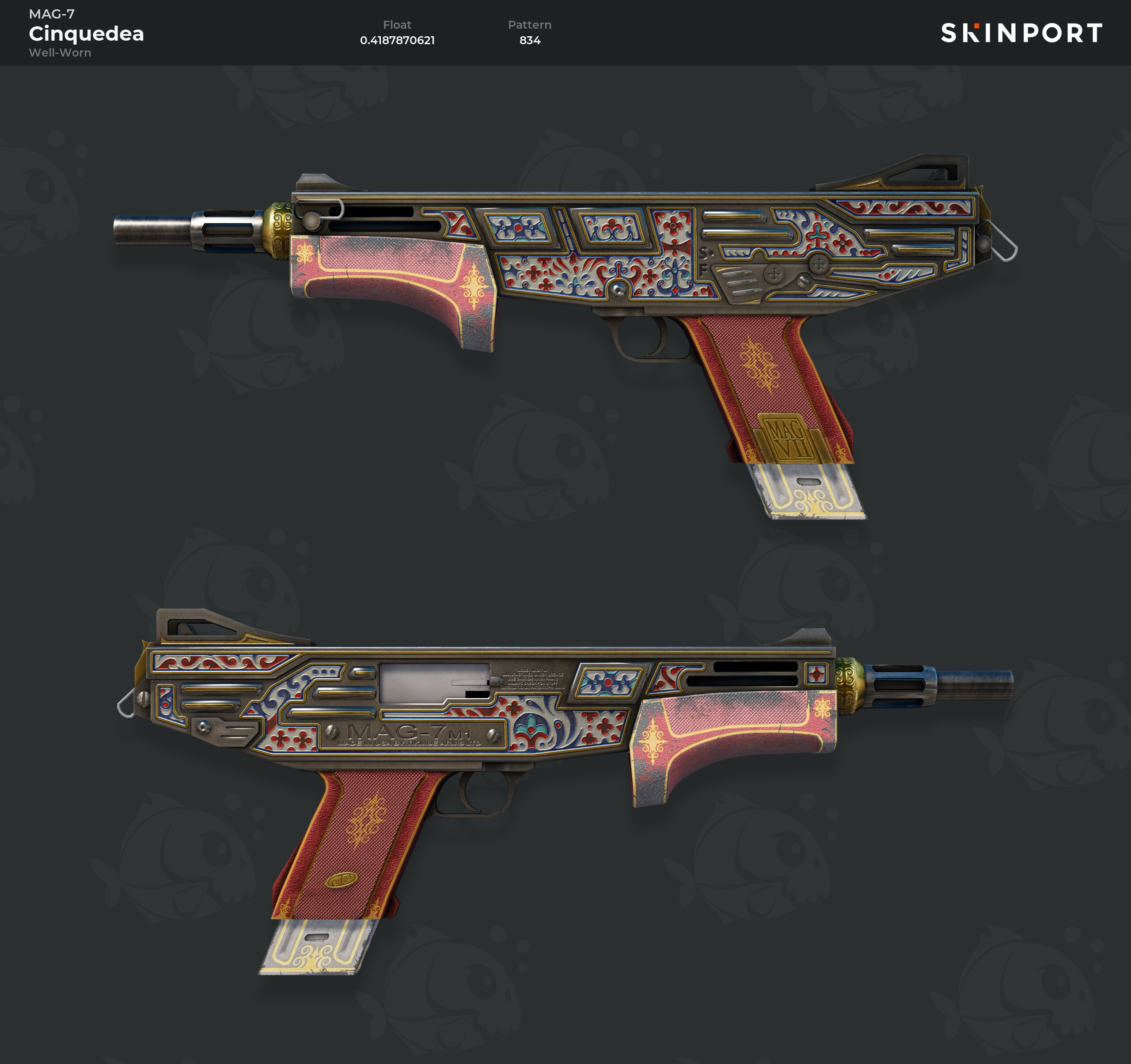 MAG-7 | Cinquedea (Well-Worn) - Counter-Strike 2 - Skinport