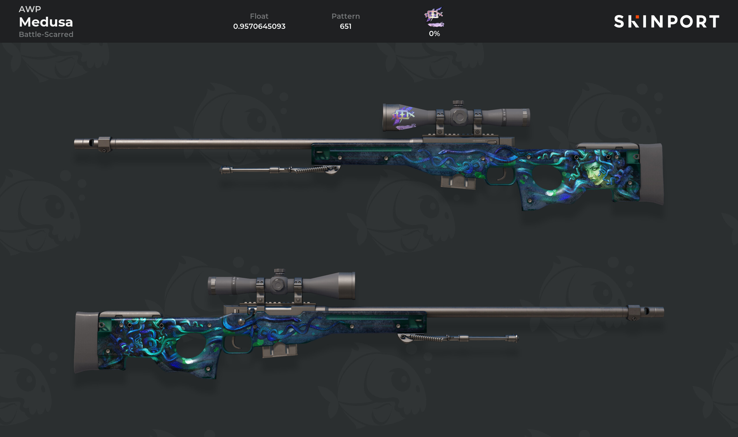 AWP | Medusa (Battle-Scarred) - Counter-Strike 2 - Skinport