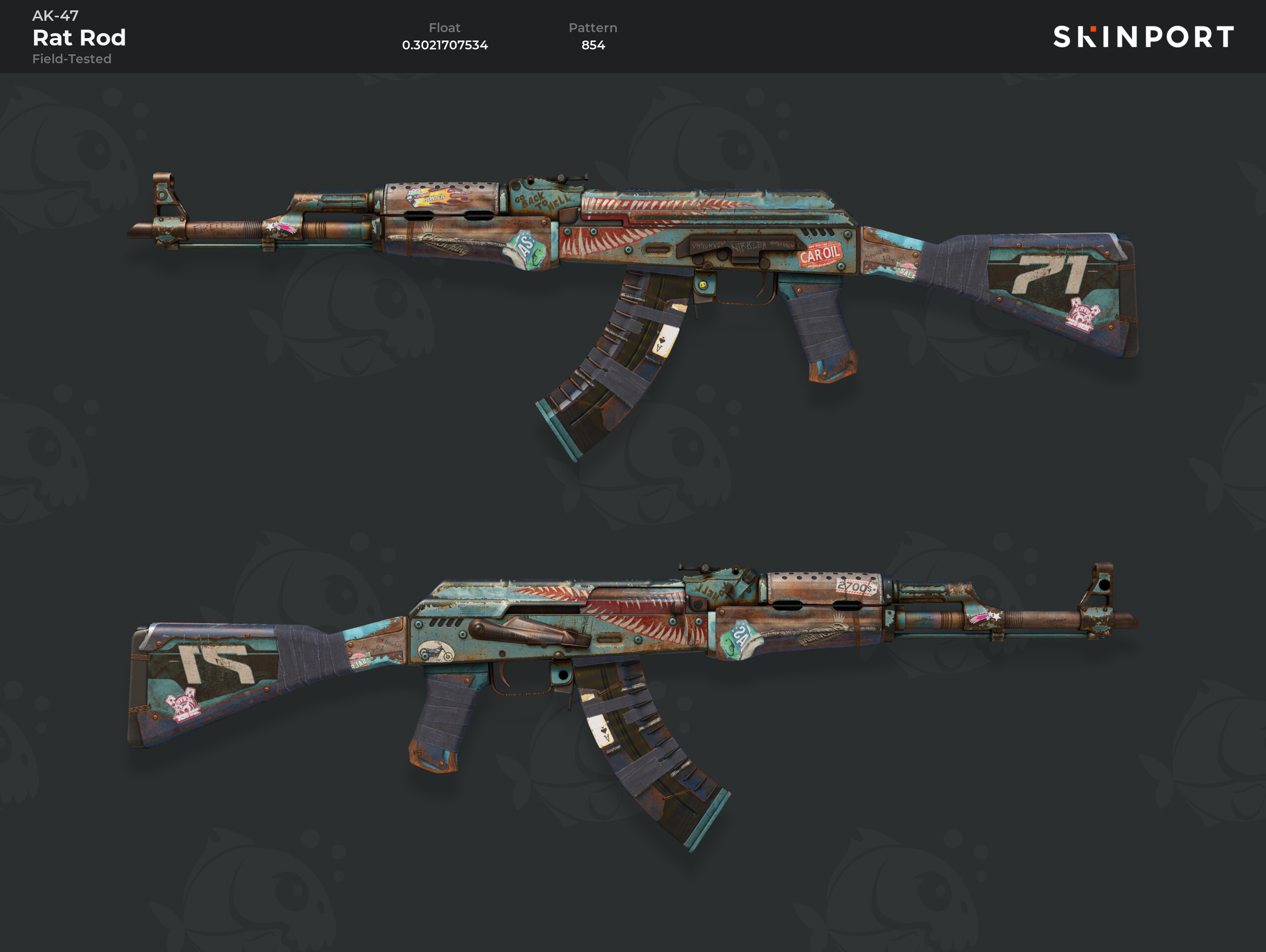AK-47 | Rat rod (po testach bojowych) - Counter-Strike 2 - Skinport