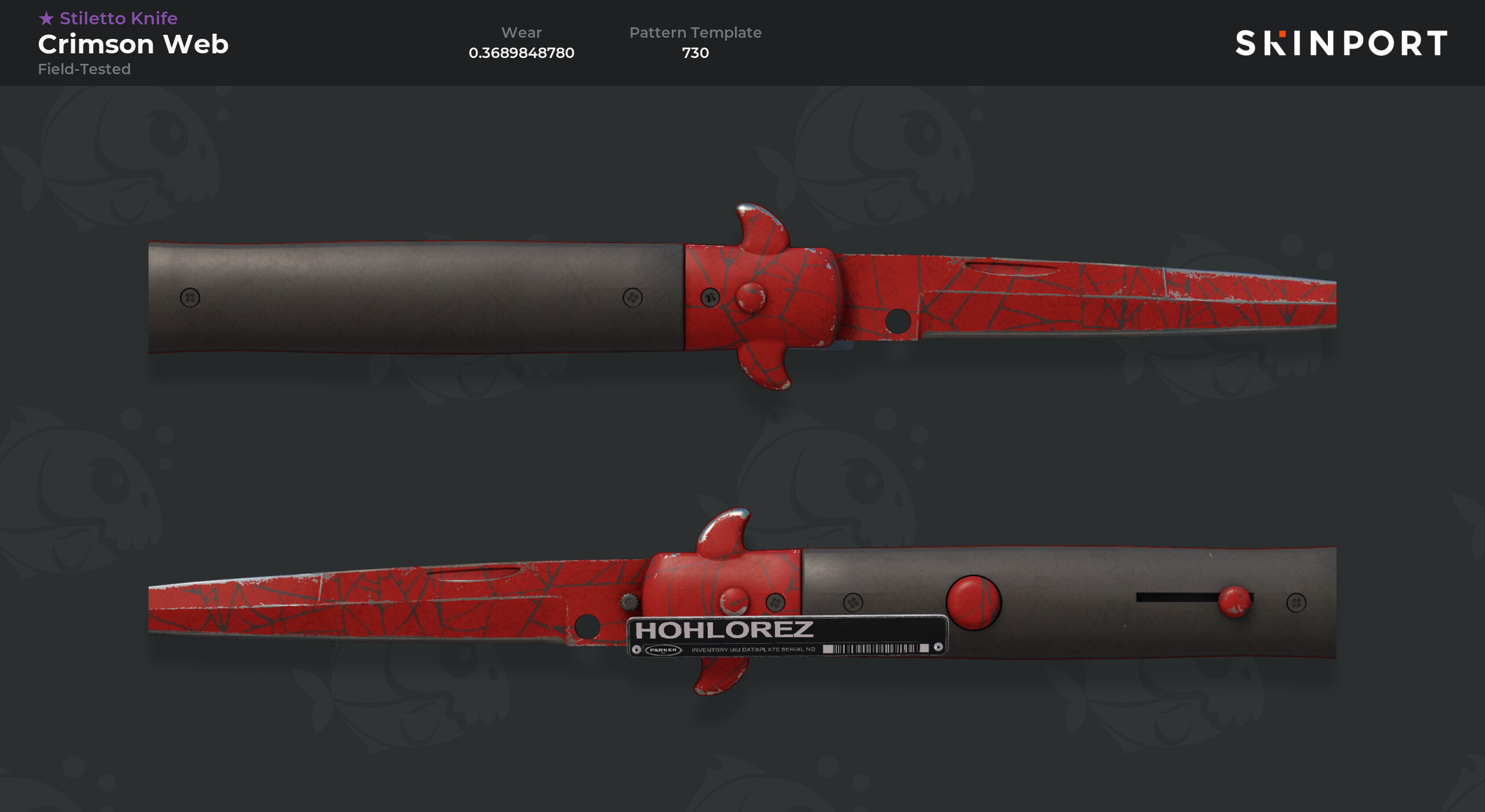 Stiletto Knife | Crimson Web (Field-Tested) - Counter-Strike 2 - Skinport