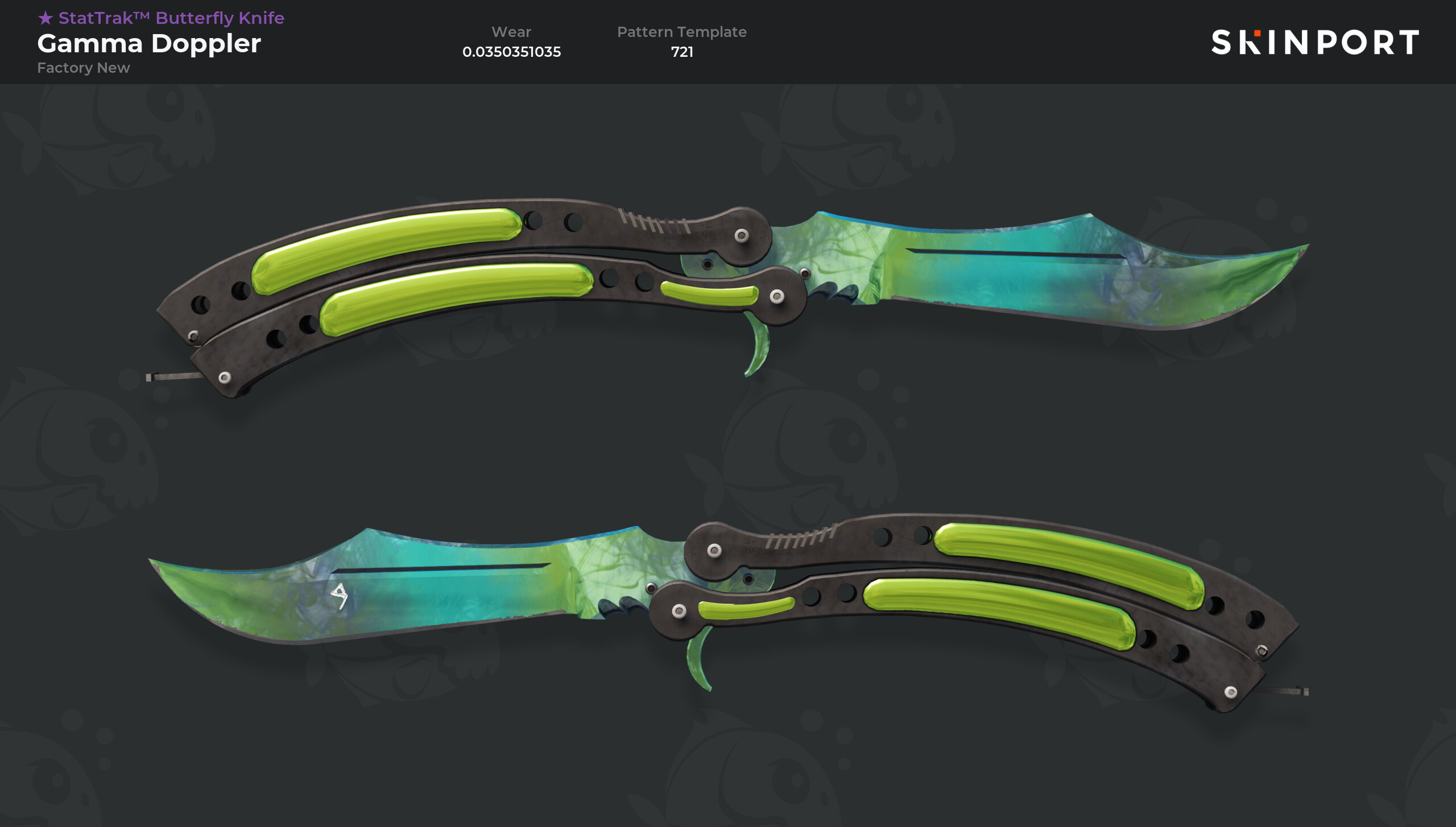 Stattrak Butterfly Knife Gamma Doppler Factory New Counter