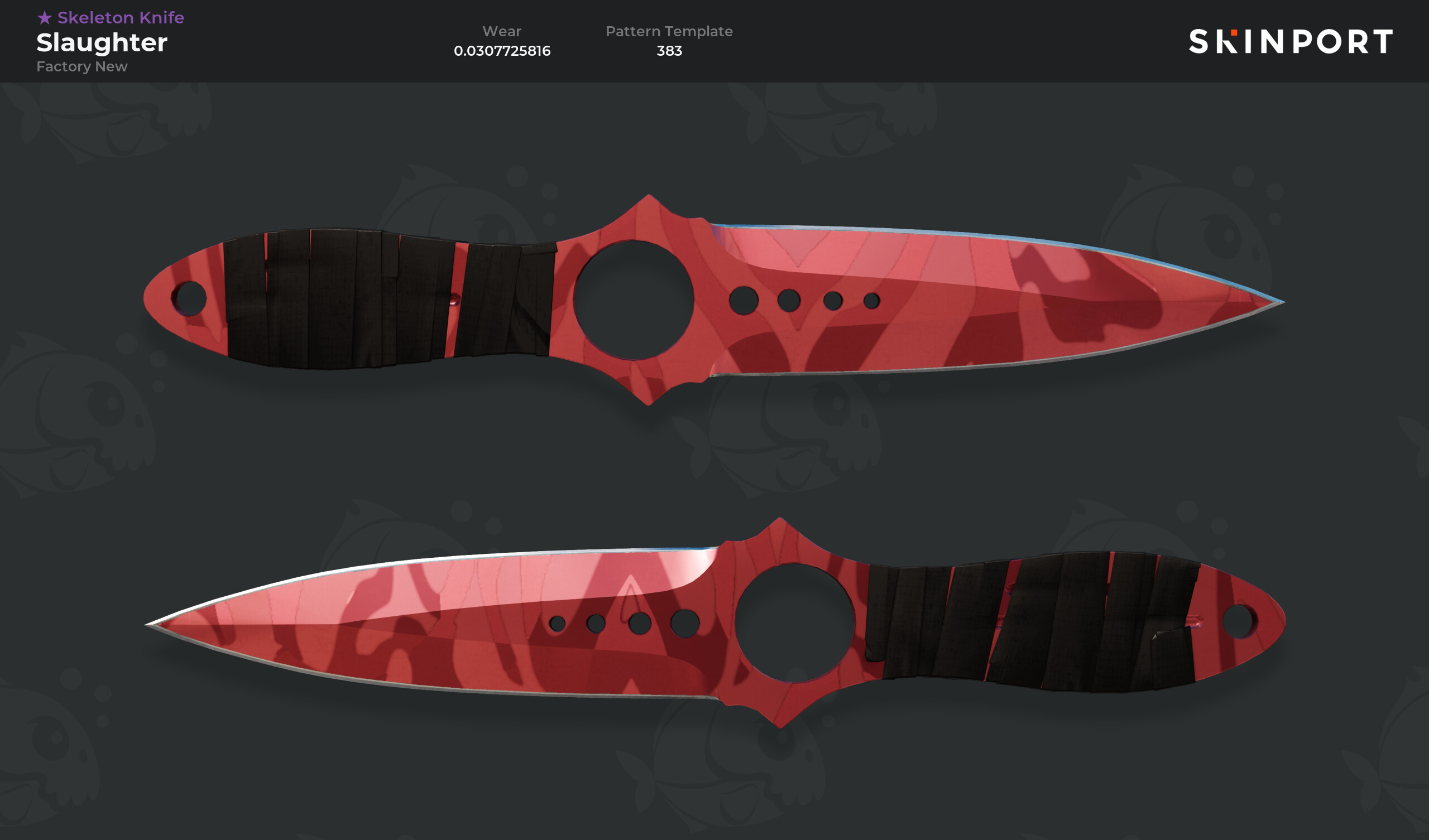 Slaughter Pattern Ss2 Skeleton Knife | Slaughter (Factory New) - Counter-Strike 2 - Skinport
