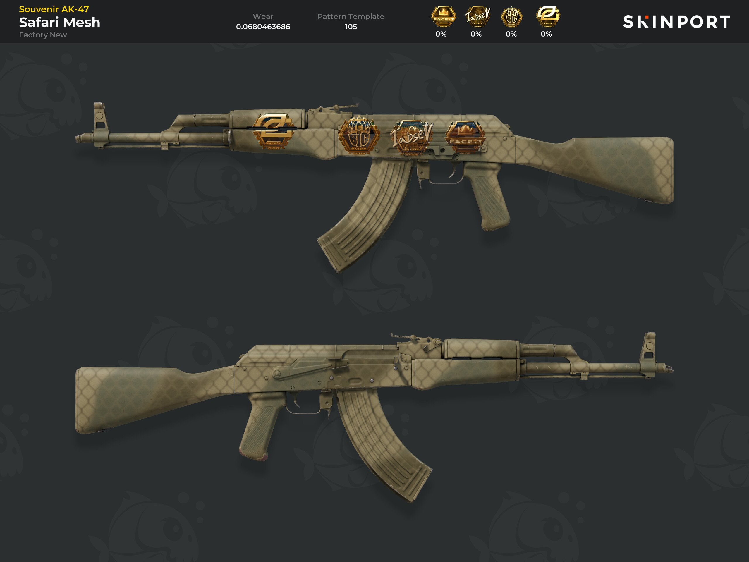 Souvenir AK-47 | Safari Mesh (Factory New) - Counter-Strike 2 - Skinport