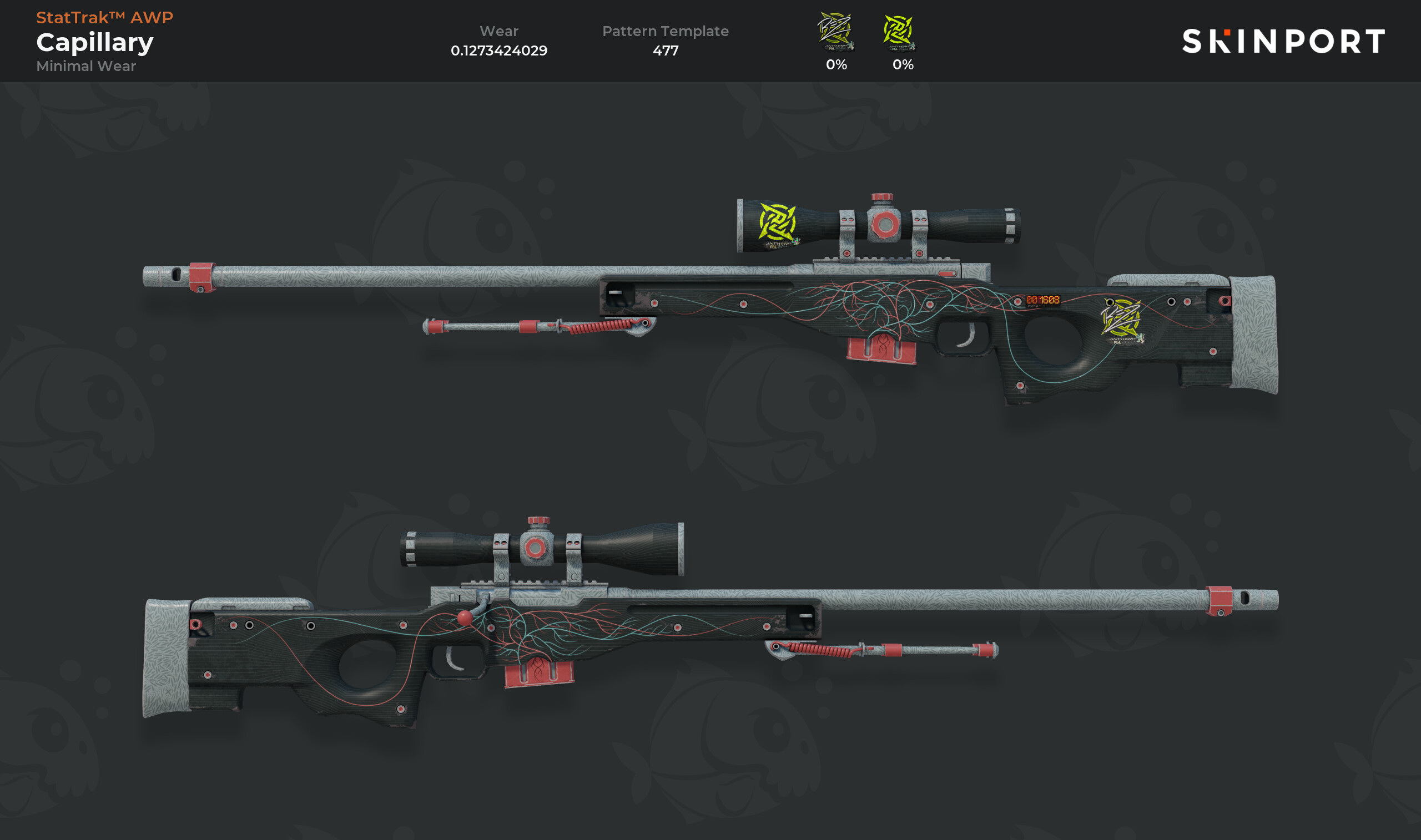 StatTrak™ AWP | Capillary (Minimal Wear) - Counter-Strike 2 - Skinport