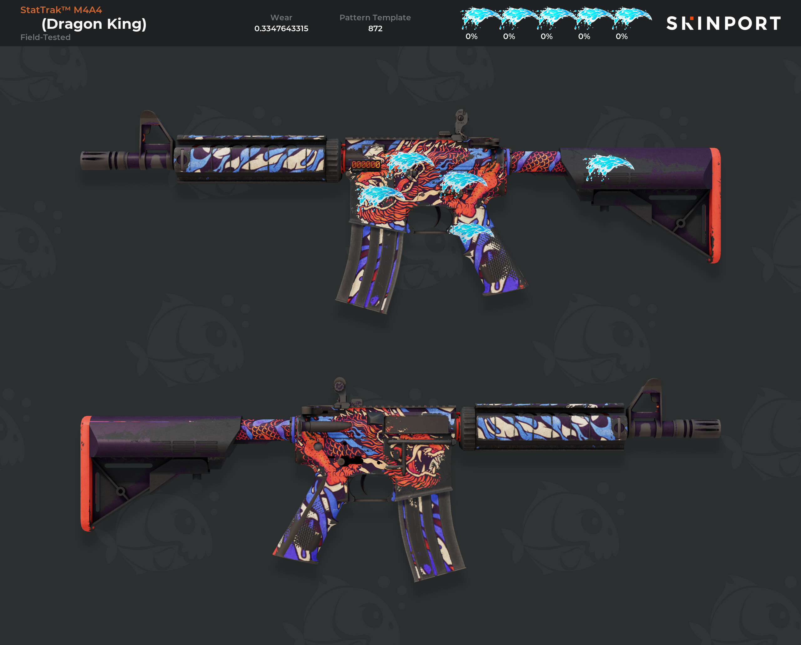 StatTrak M4A4 Dragon King Field Tested Counter Strike 2 stattrak-m4a4-dragon-king-field-tested-counter-strike-2