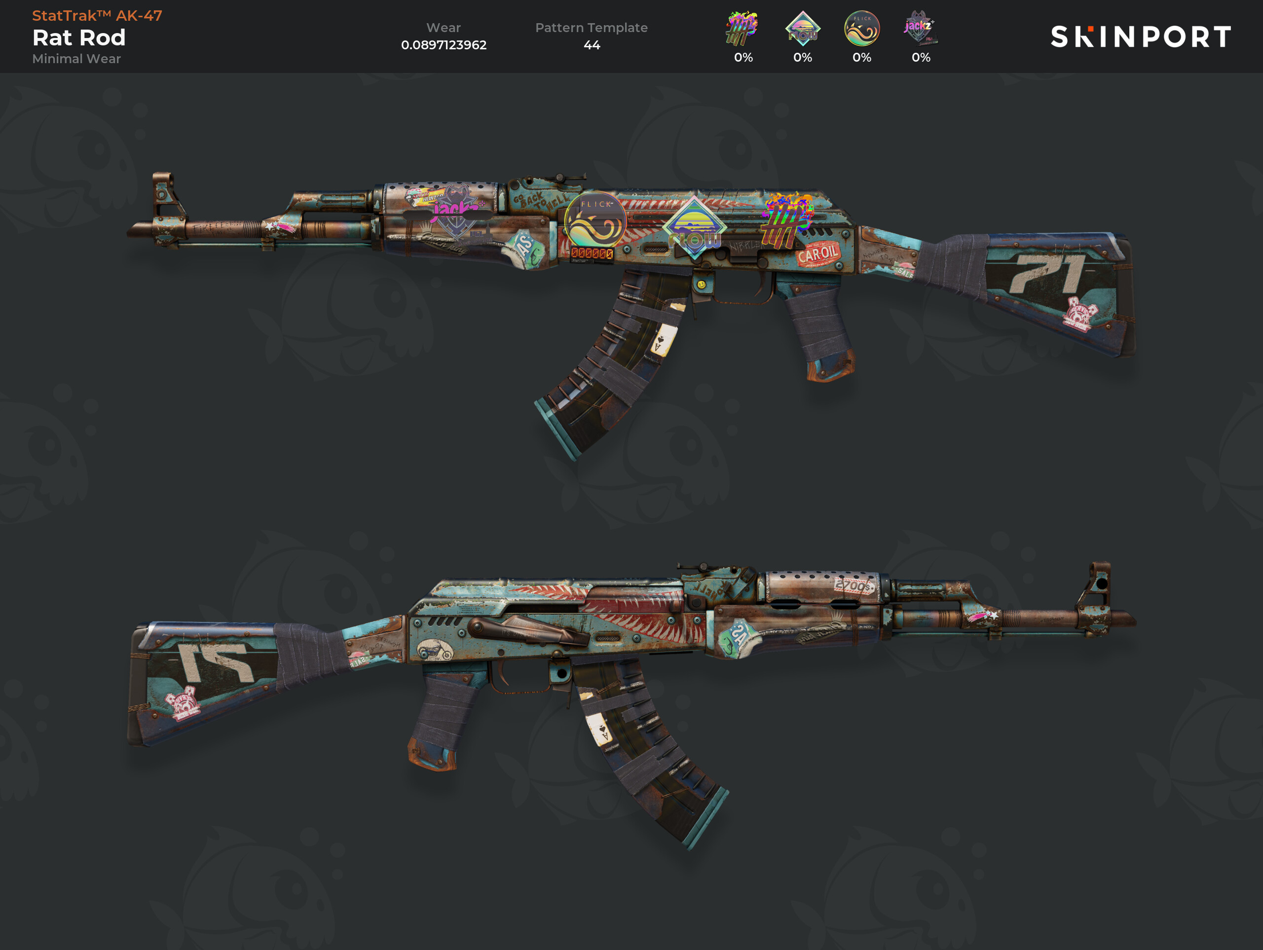 StatTrak™ AK-47 | Rat Rod (Minimal Wear) - Counter-Strike 2 - Skinport