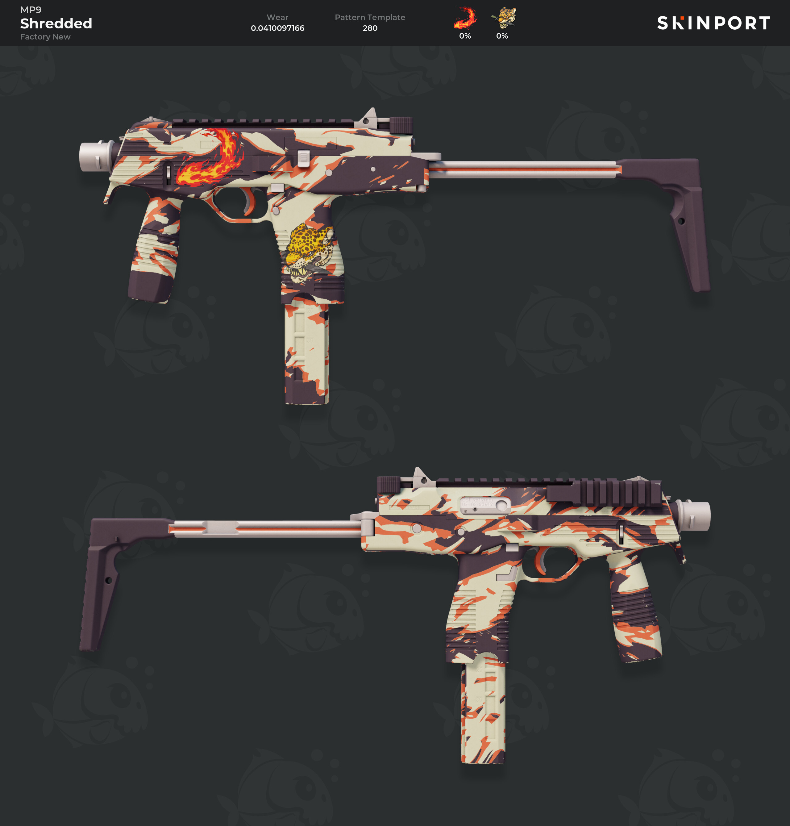 MP9 | Shredded (Factory New) - Counter-Strike 2 - Skinport