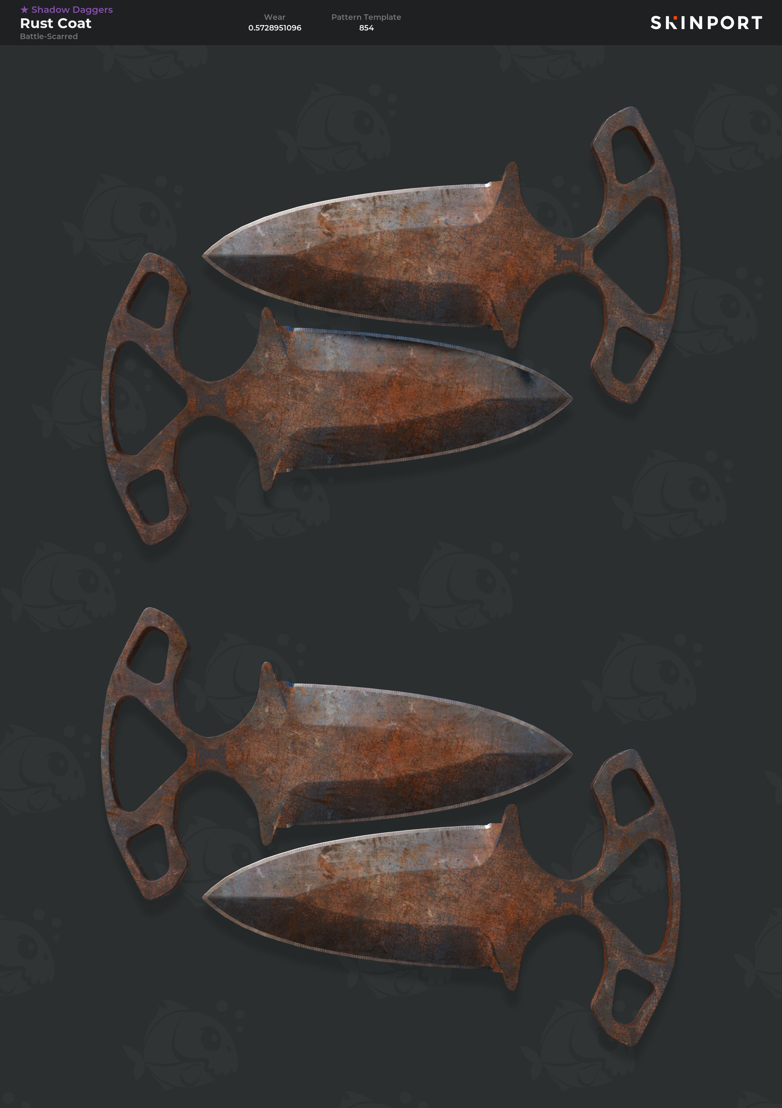☆ Shadow Daggers Rust Coat (Battle-Scarred) Counter-Strike