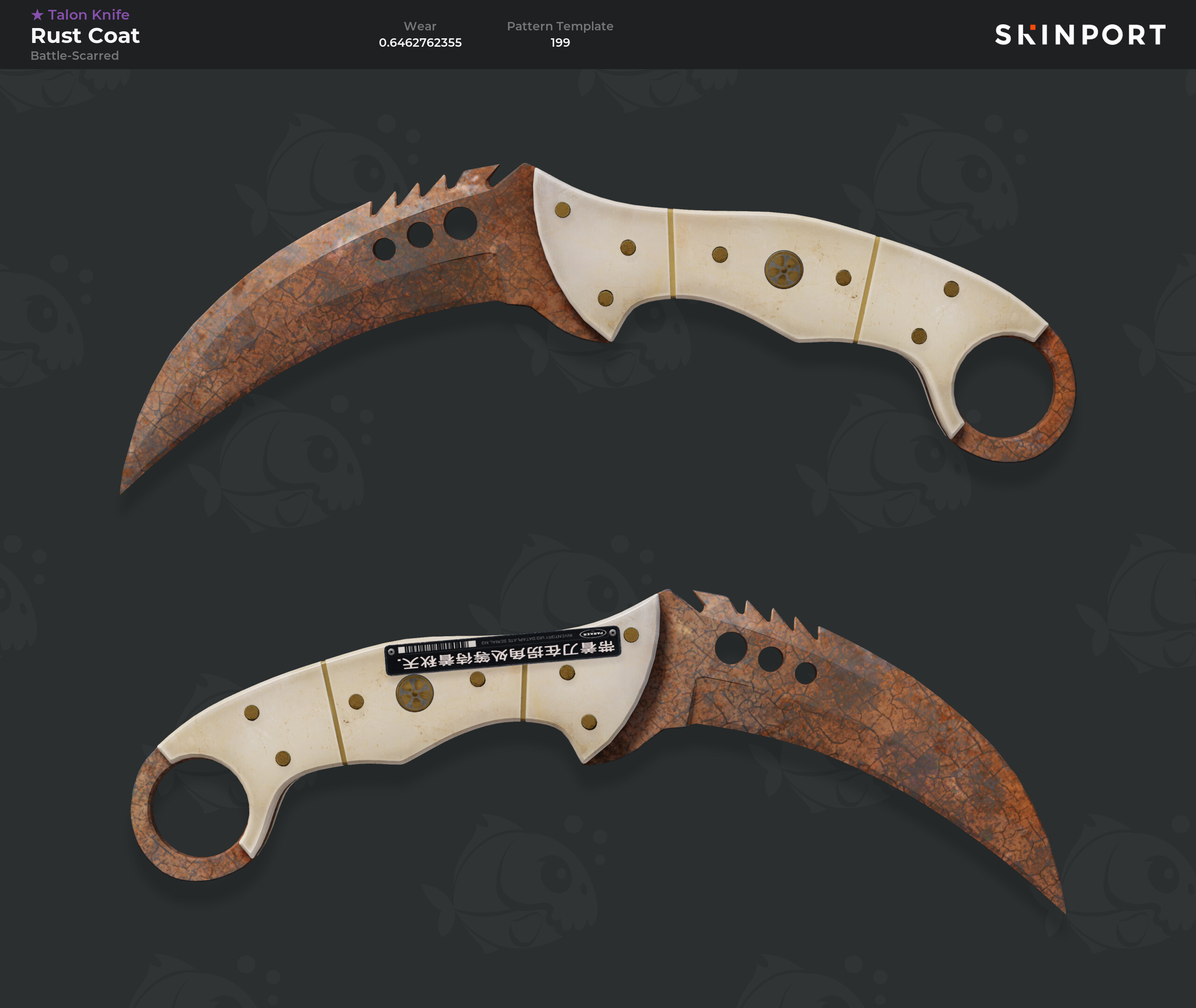 ☆ Talon Knife Rust Coat (Battle-Scarred) Counter-Strike