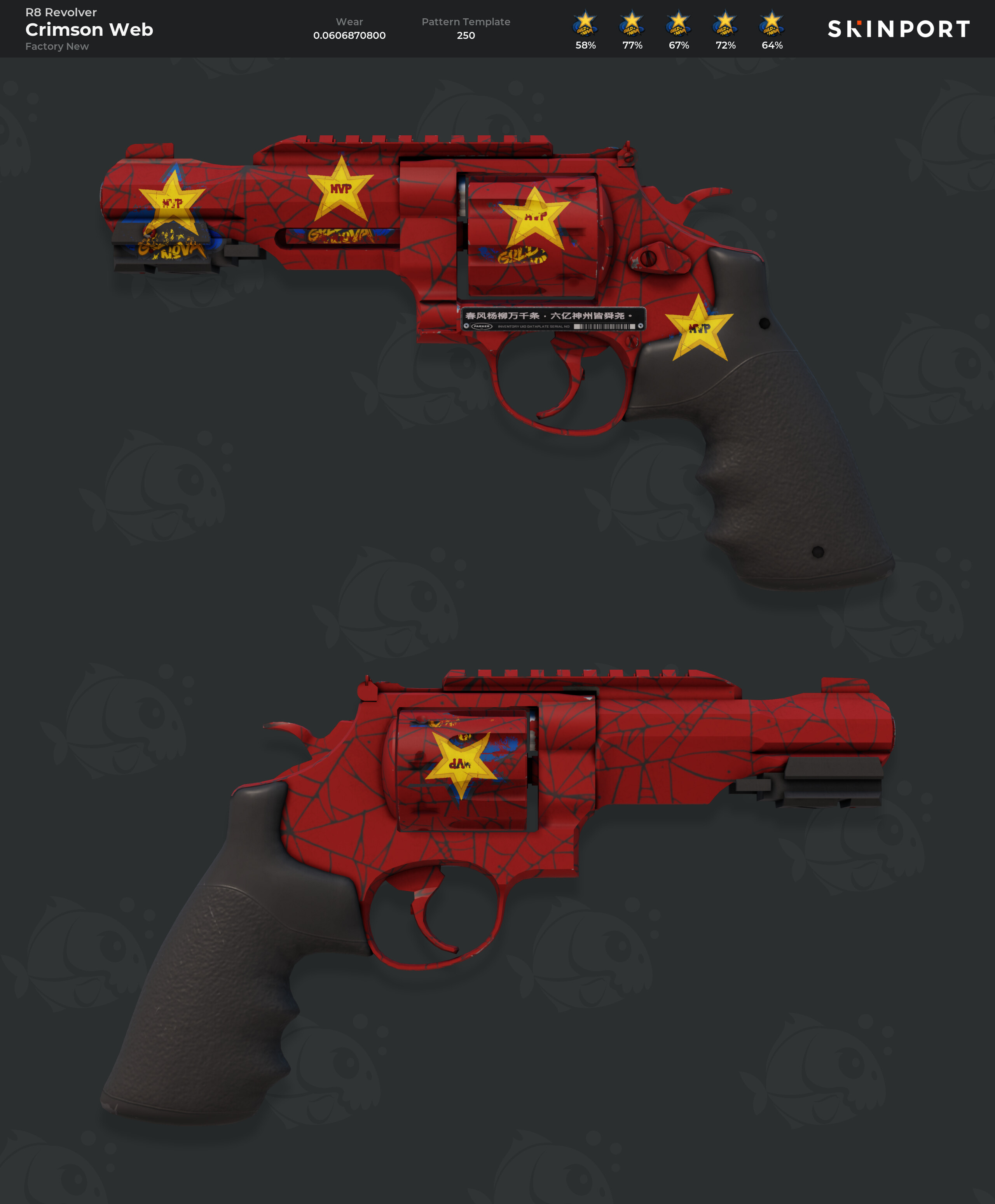 R8 Revolver | Crimson Web (Factory New) - Counter-Strike 2 - Skinport