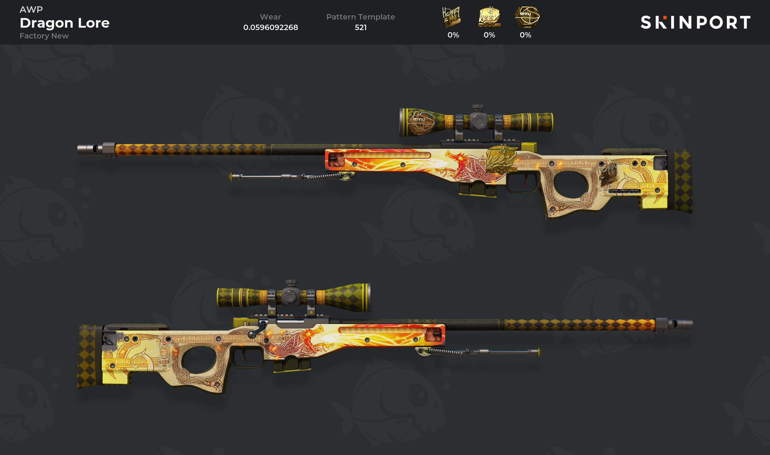 AWP | Dragon Lore (Factory New) - Counter-Strike 2 - Skinport