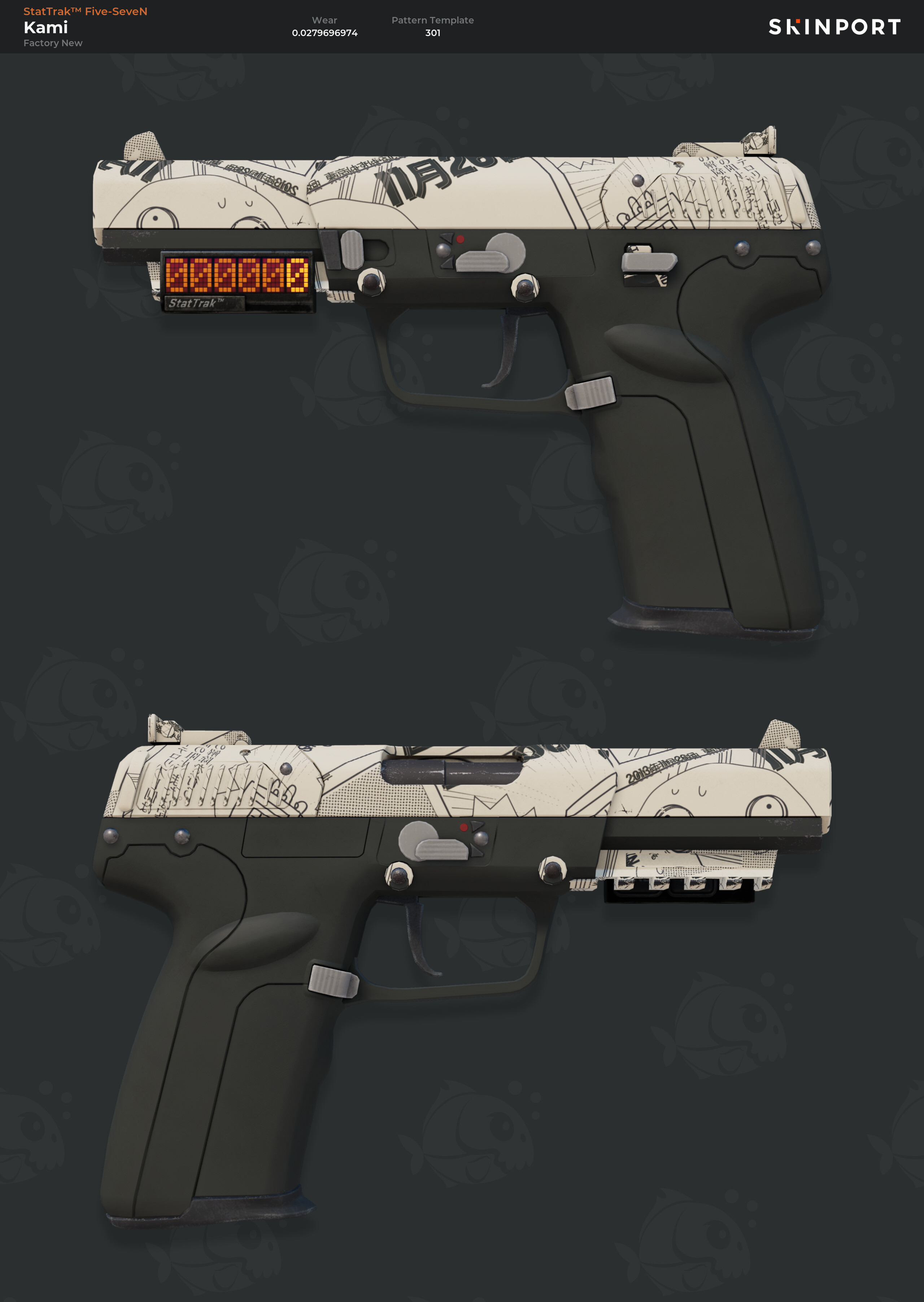 StatTrak™ Five-SeveN | Kami (Factory New) - Counter-Strike 2 - Skinport