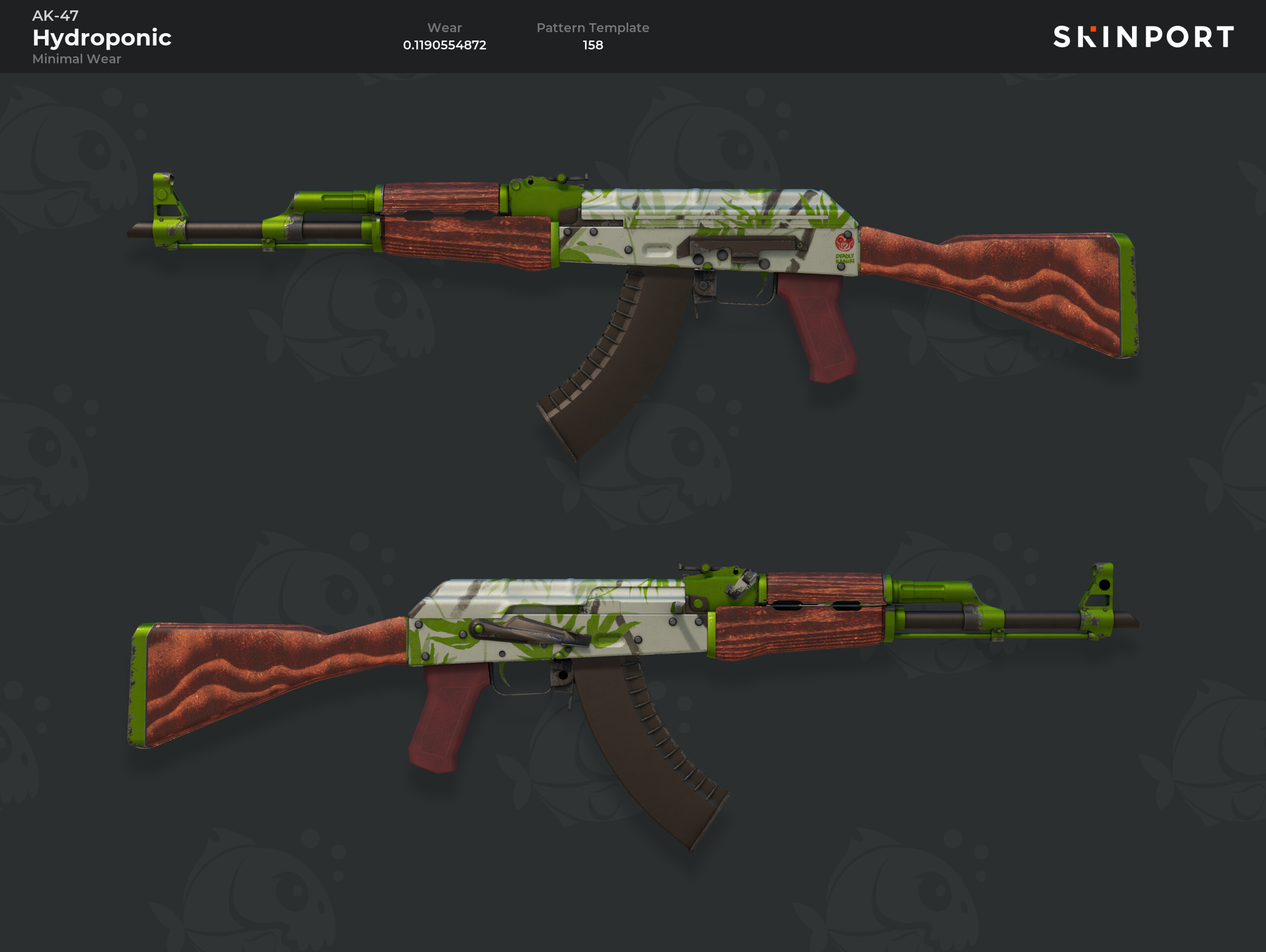 AK-47 | Hydroponic (Minimal Wear) - Counter-Strike 2 - Skinport