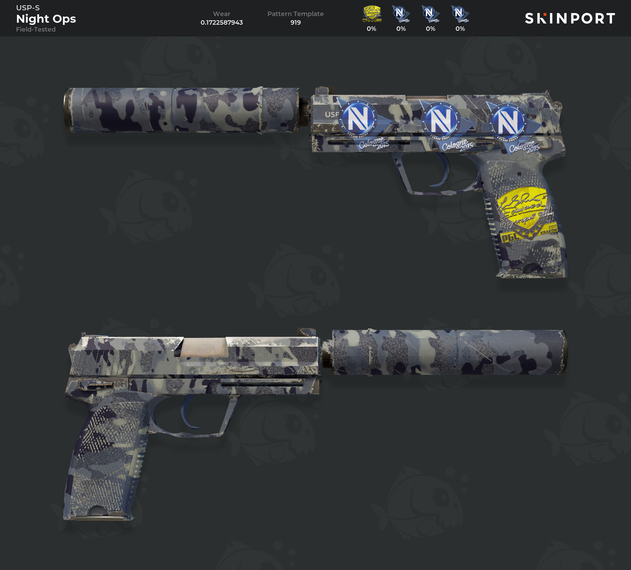 USP-S | Night Ops (Field-Tested) - Counter-Strike 2 - Skinport
