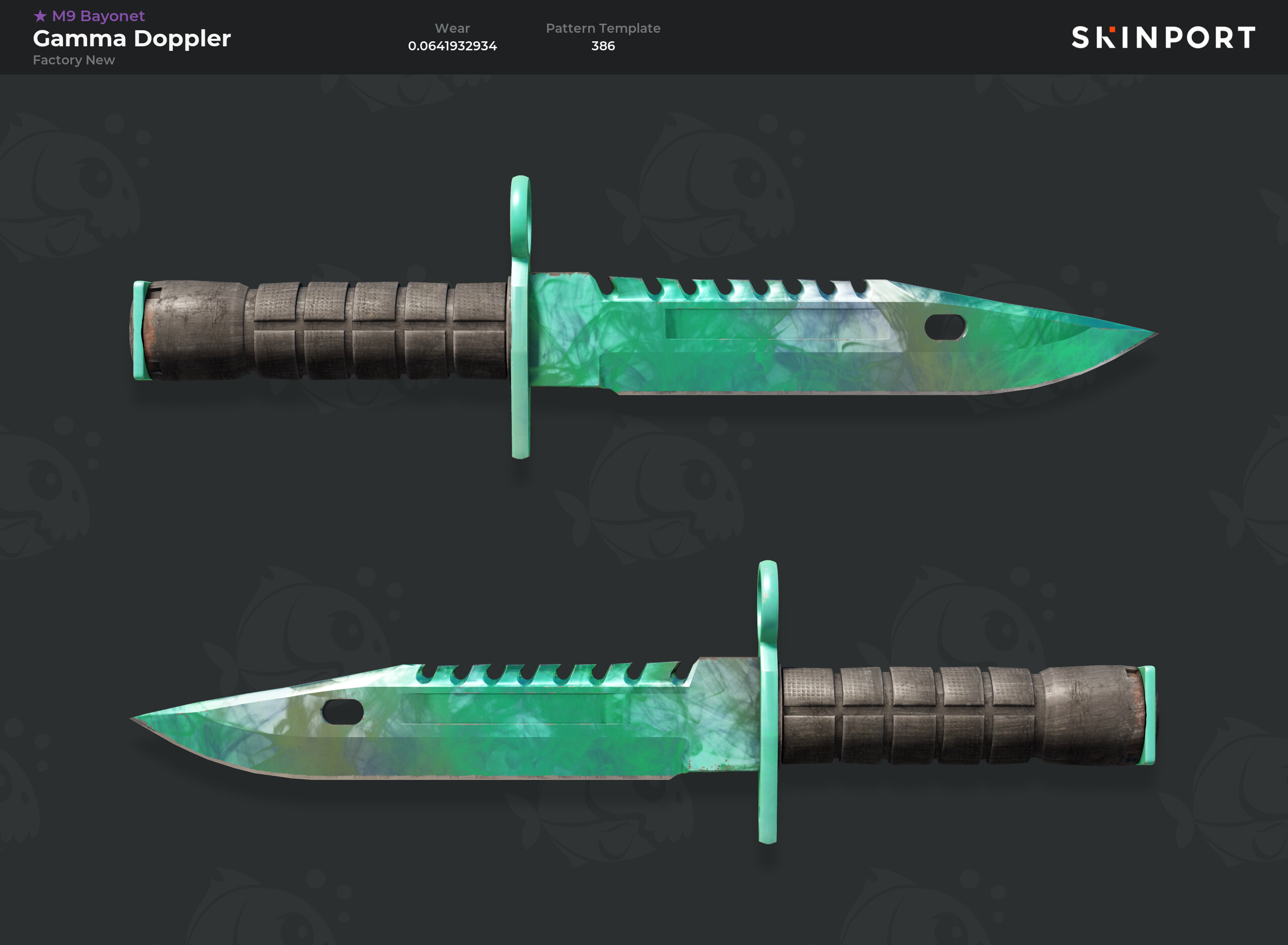 M9 Rifle M9 Bayonet | Gamma Doppler (Factory New) - Counter-Strike 2 - Skinport