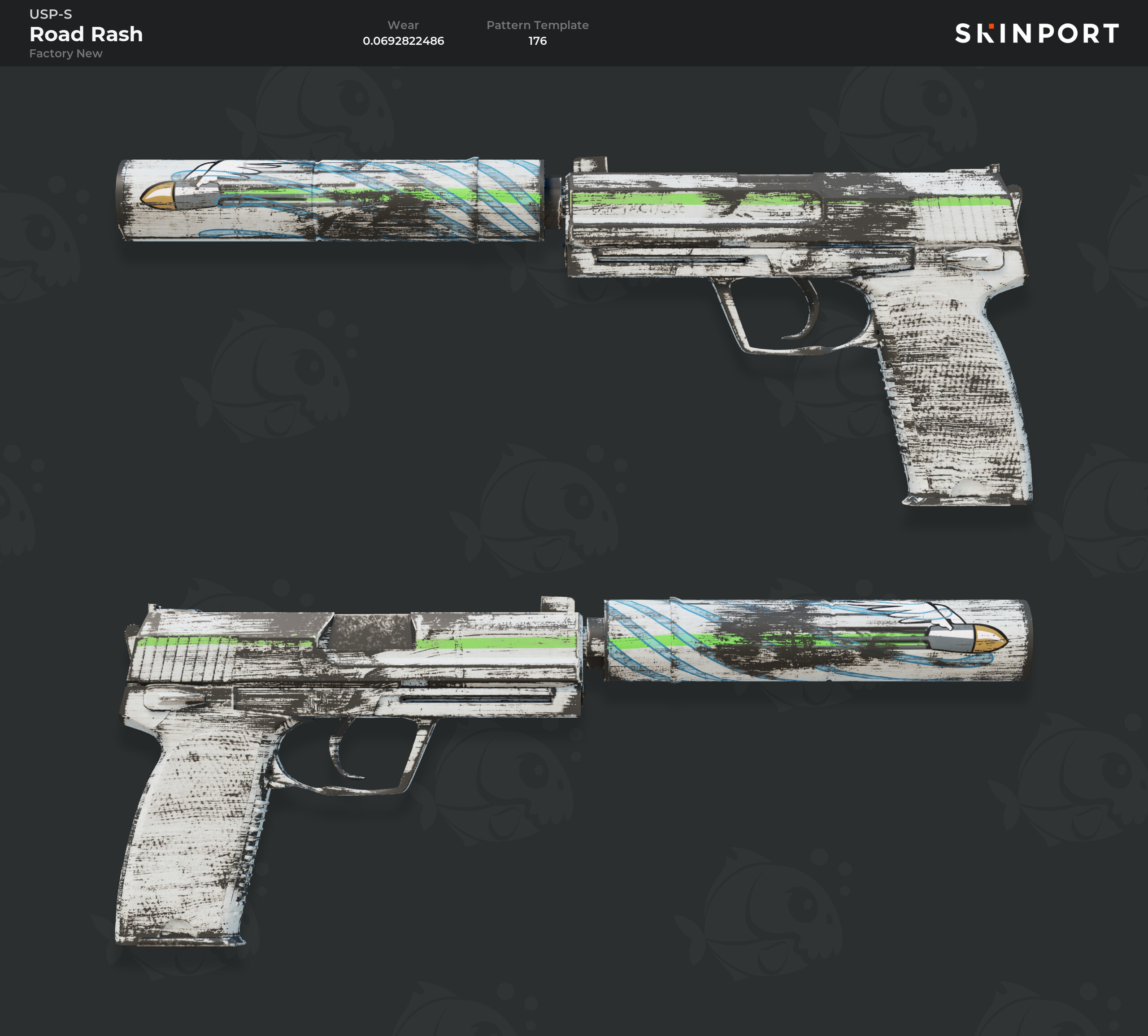 USP-S | Road Rash (Factory New) - Counter-Strike 2 - Skinport