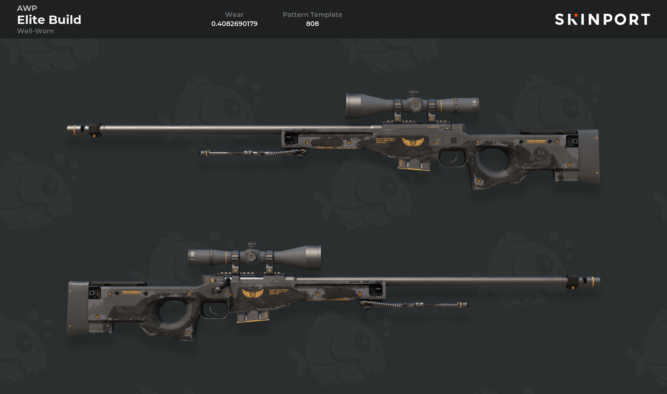 AWP | Elite Build (Well-Worn) - Counter-Strike 2 - Skinport