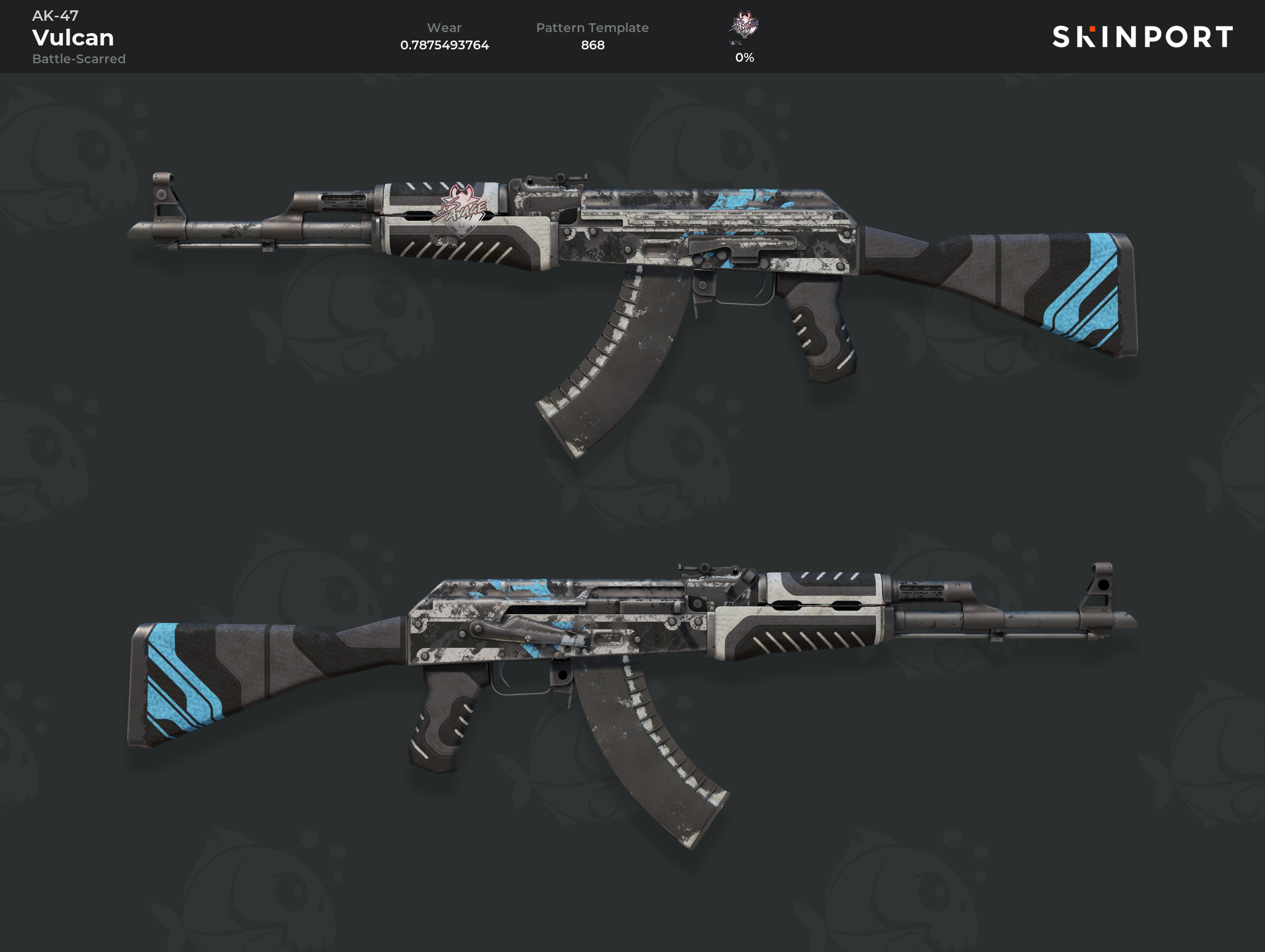 AK-47 | Vulcan (Battle-Scarred) - Counter-Strike 2 - Skinport