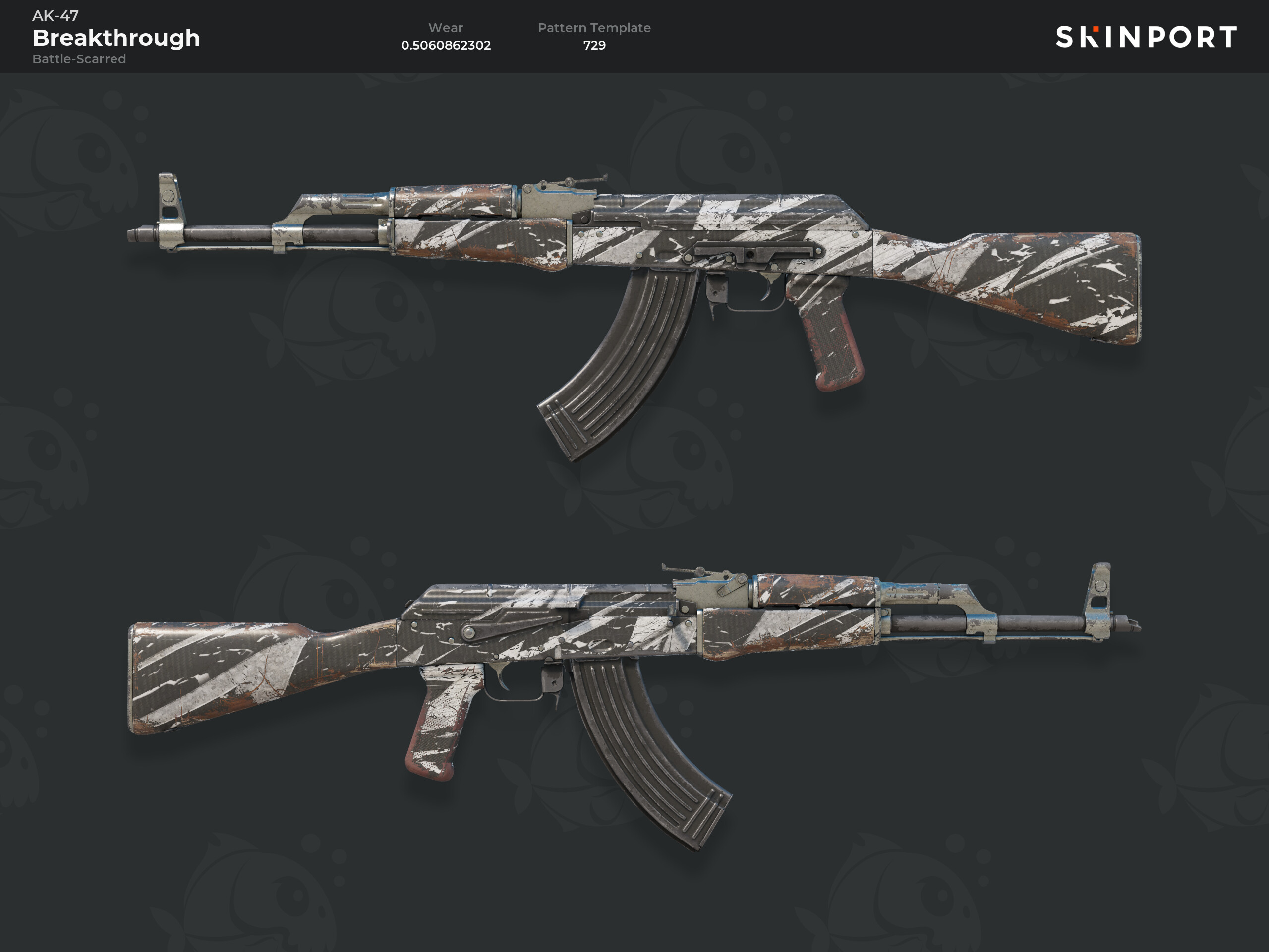 AK-47 | Breakthrough (Battle-Scarred) - Counter-Strike 2 - Skinport