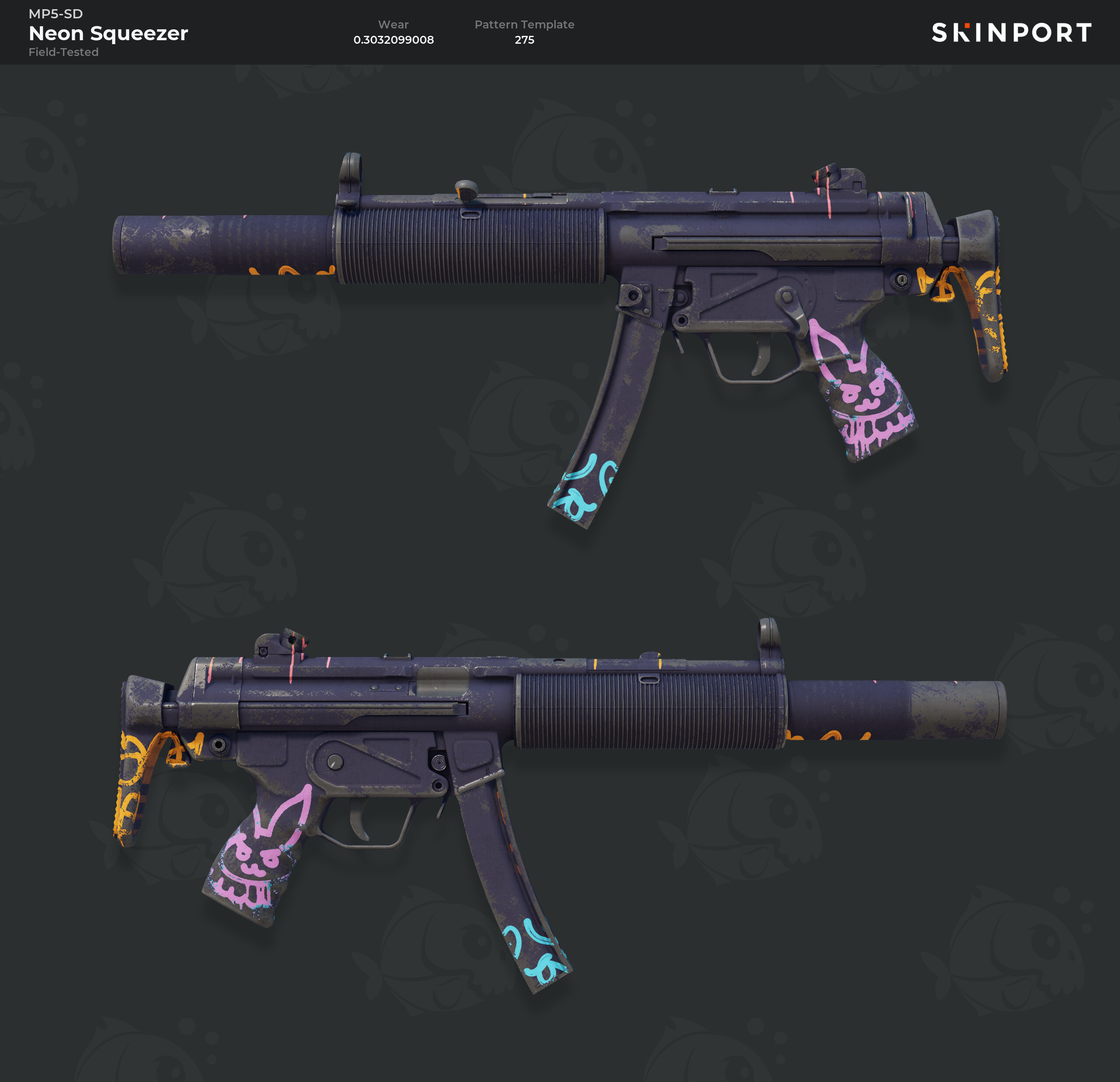 MP5-SD | Neon Squeezer (Field-Tested) - Counter-Strike 2 - Skinport