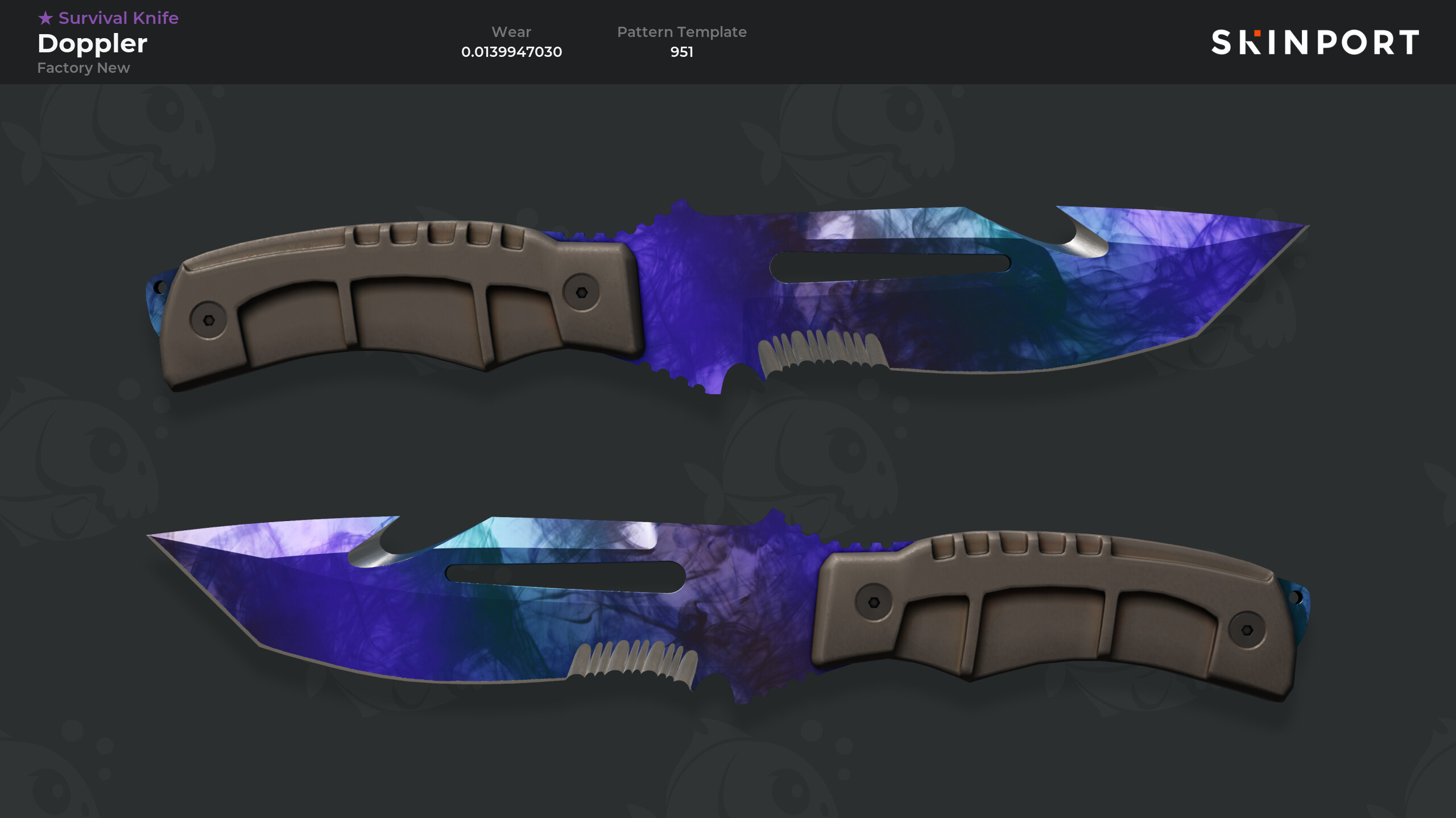 Survival Knife | Doppler (Factory New) - Counter-Strike 2 - Skinport