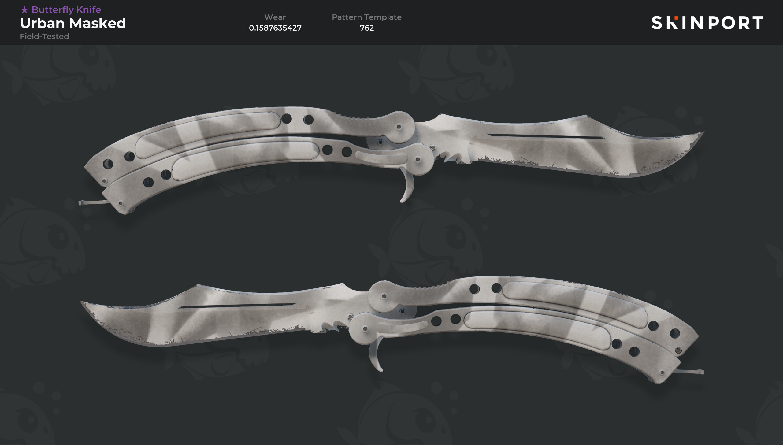 Butterfly Knife | Urban Masked (Field-Tested) - Counter-Strike 2 - Skinport