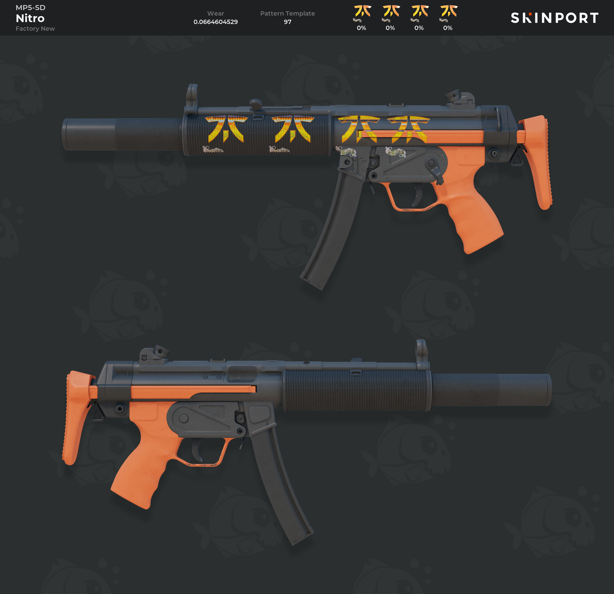 MP5-SD | Nitro (Factory New) - Counter-Strike 2 - Skinport