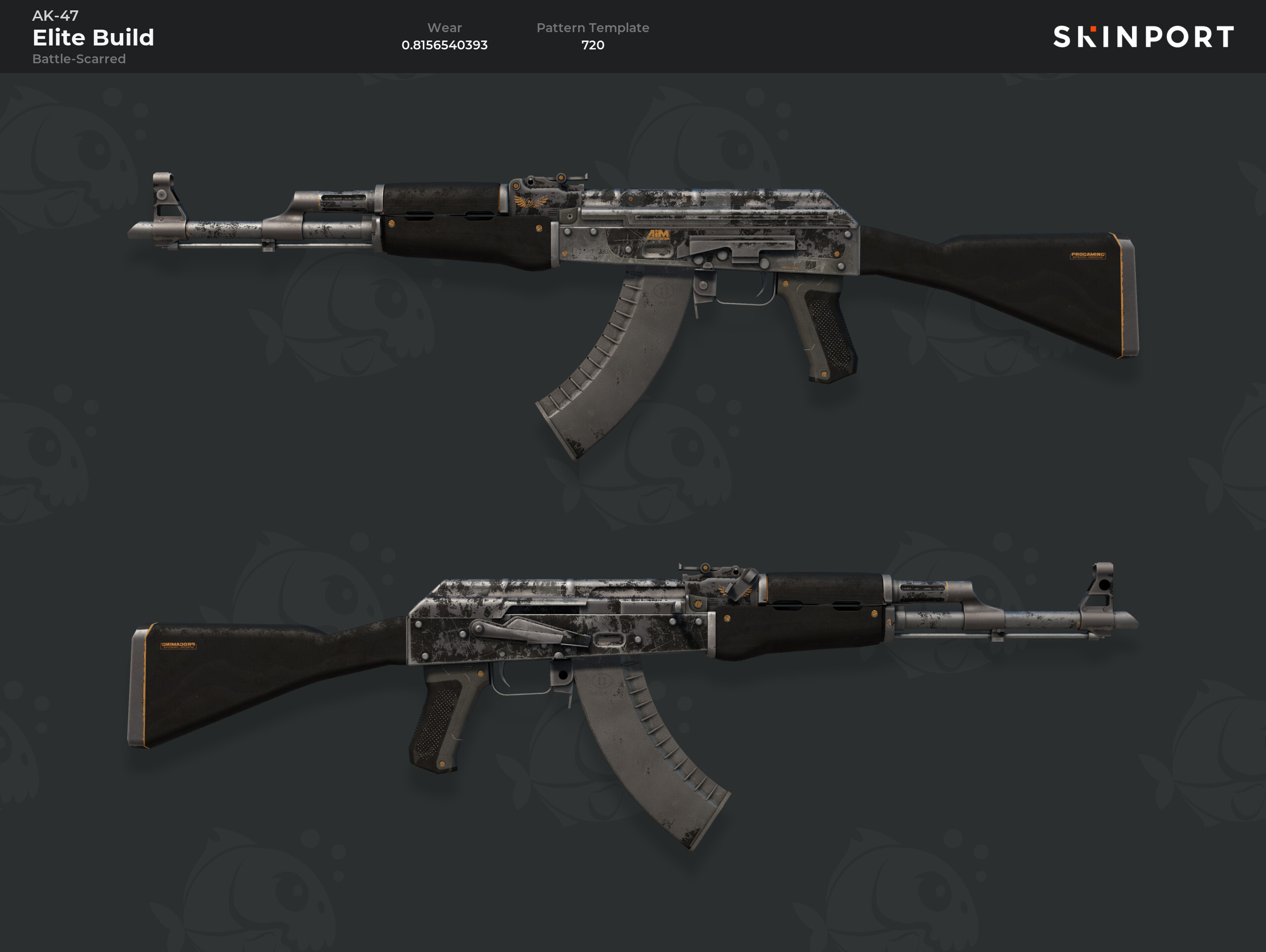 AK-47 | Elite Build (Battle-Scarred) - Counter-Strike 2 - Skinport
