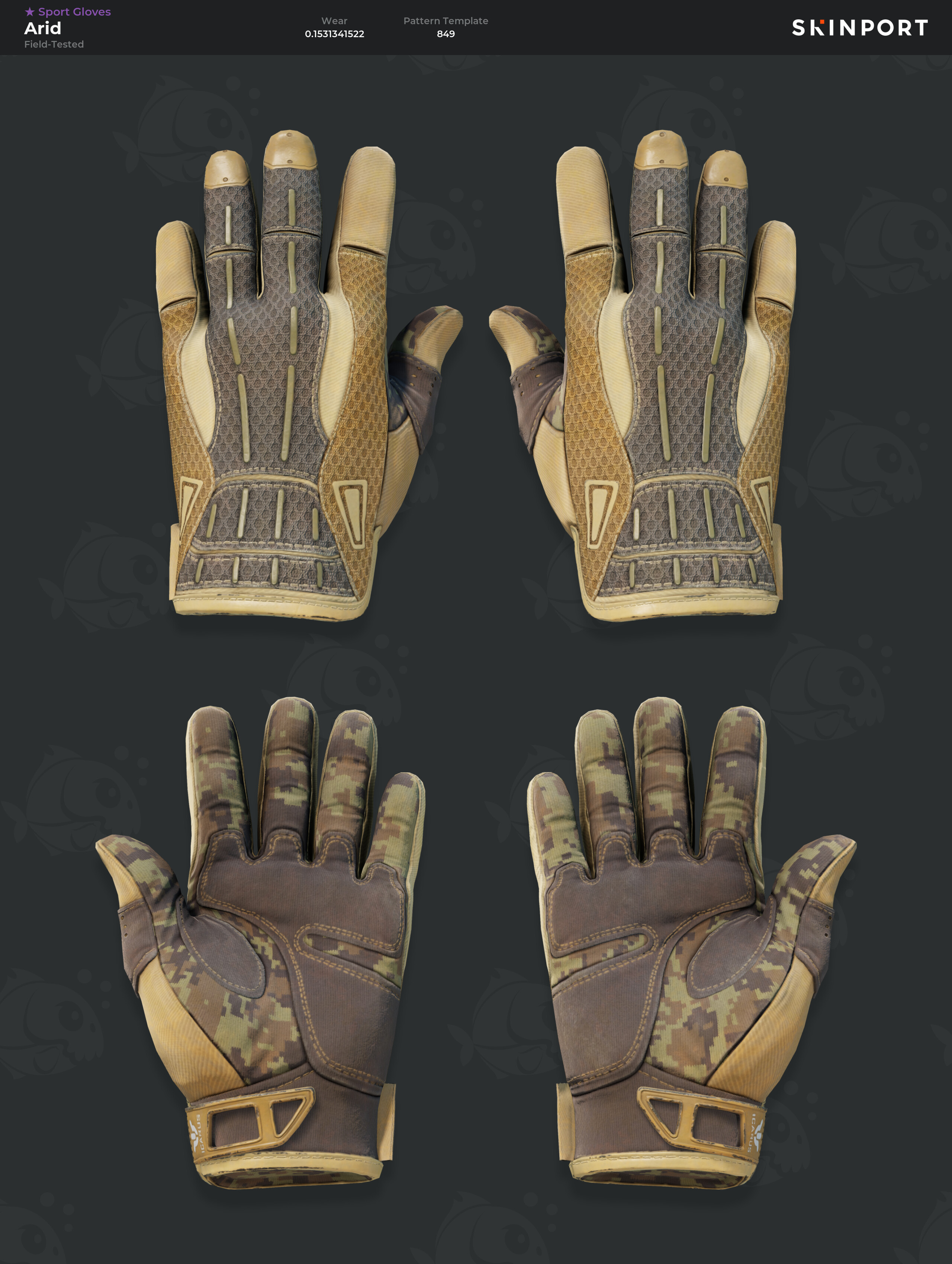 Sport Gloves | Arid (Field-Tested) - Counter-Strike 2 - Skinport