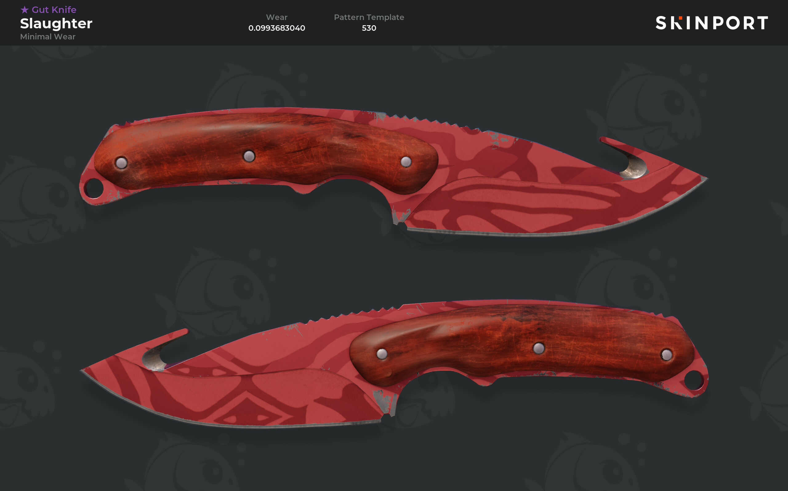 Gut Knife | Slaughter (Minimal Wear) - Counter-Strike 2 - Skinport